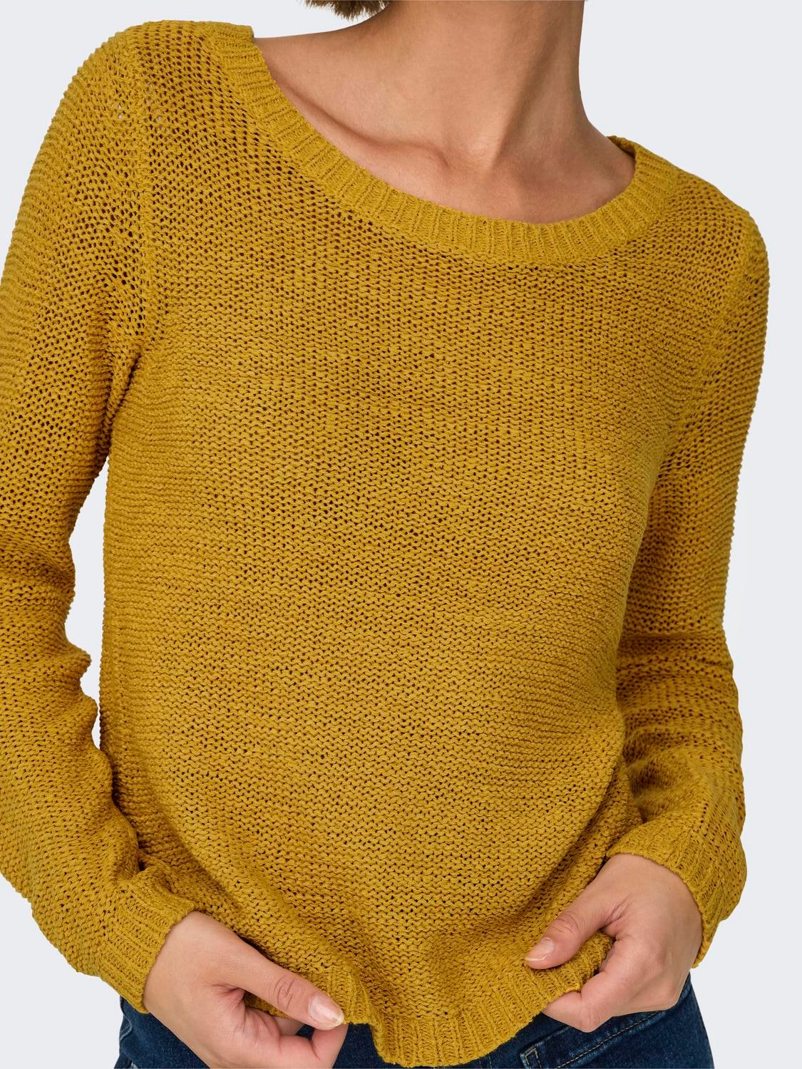 ONLY Strickpullover »ONLGEENA XO L/S PULLOVER KNT NOOS«, mit Rundhalsausschnitt