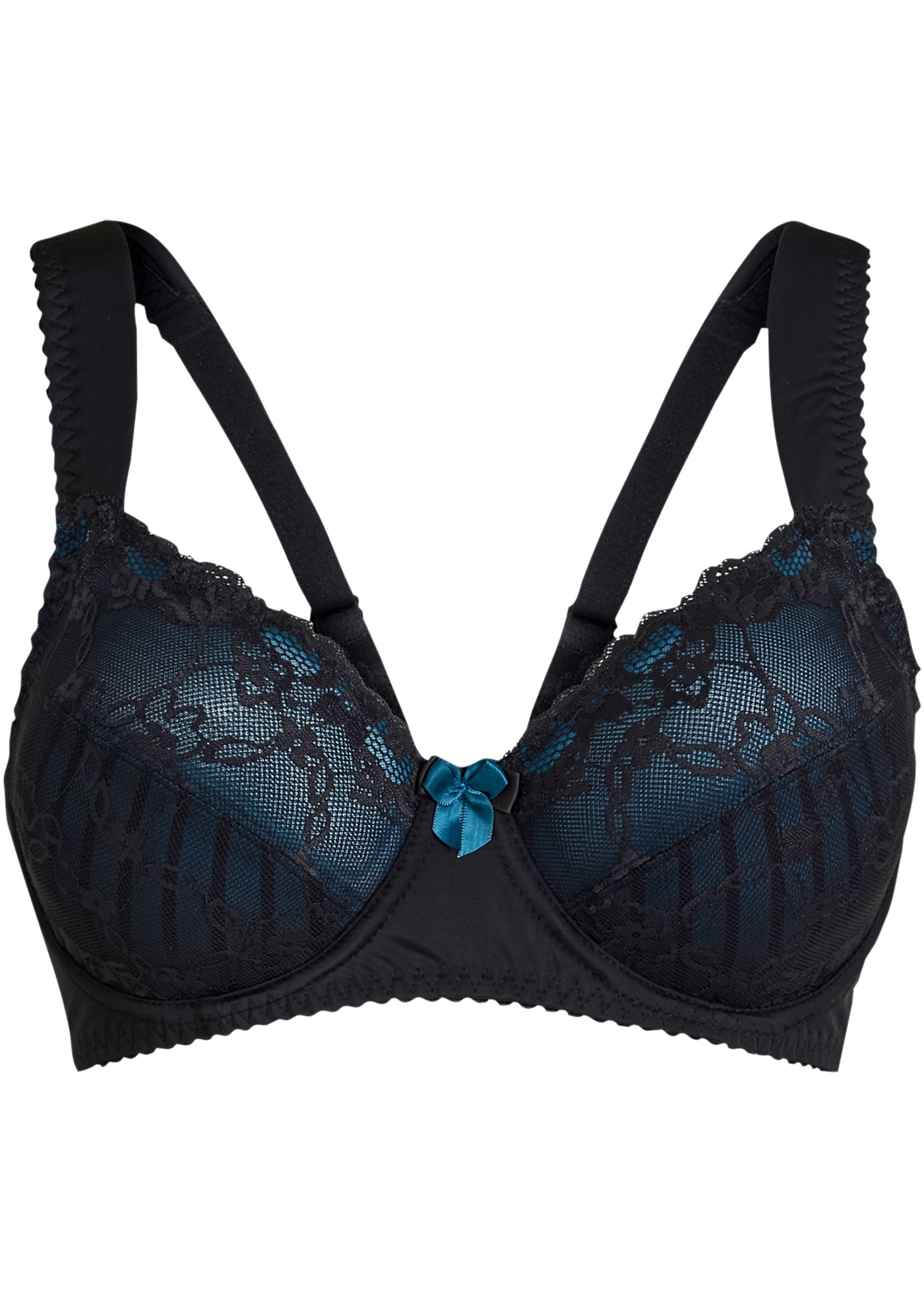 bonprix Soutien-gorge minimisant »Minimizer-BH mit gepolsterten Trägern« matière élastique, bretelles rembourrées, avec dentelle, bicolore