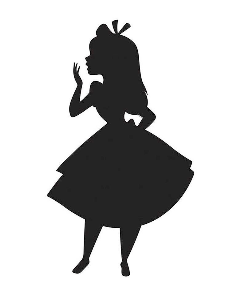 Image of Komar Poster »Alice Silhouette«, Disney, Höhe: 40cm bei Ackermann Versand Schweiz