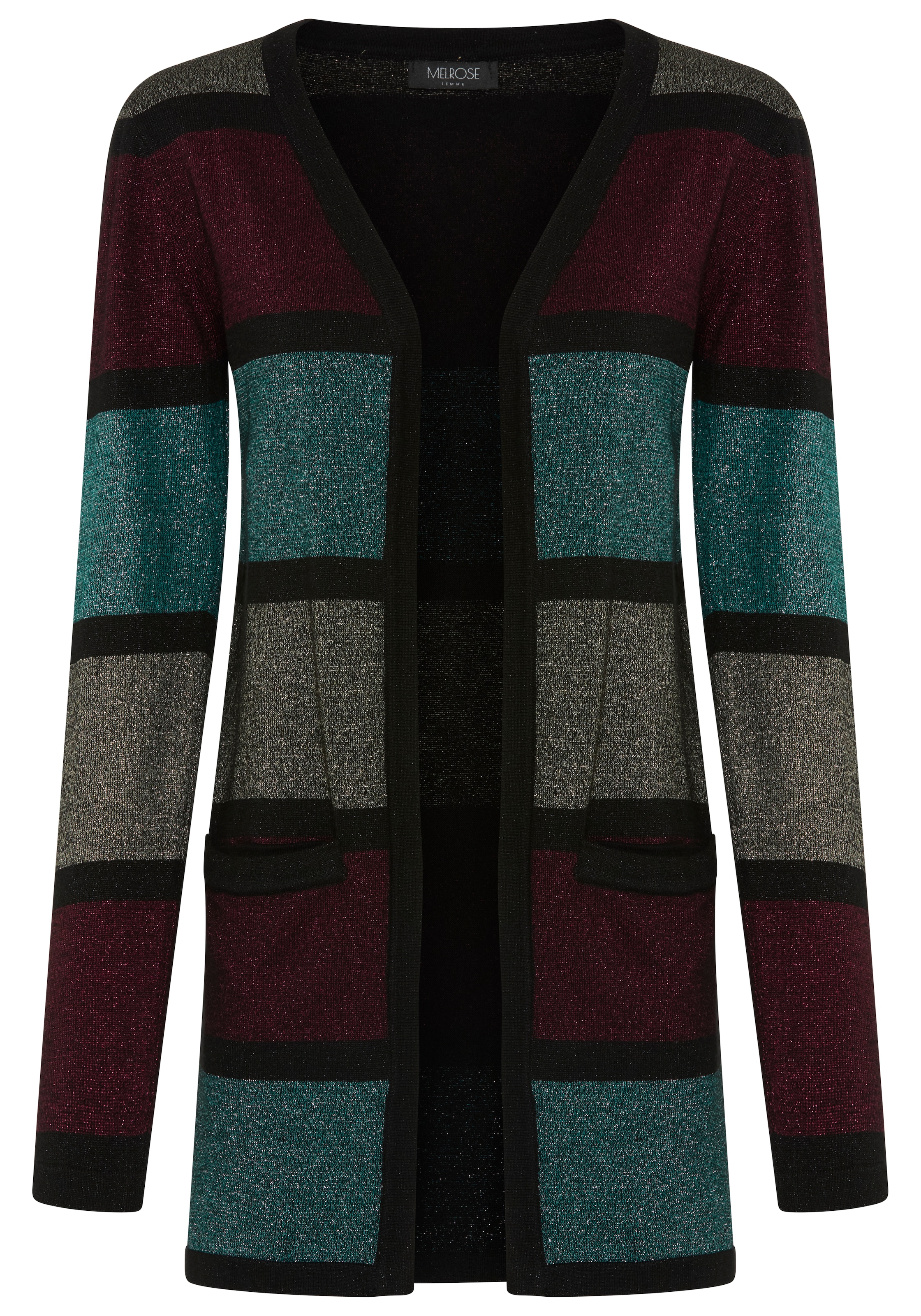 Melrose Cardigan long en fil scintillant doux