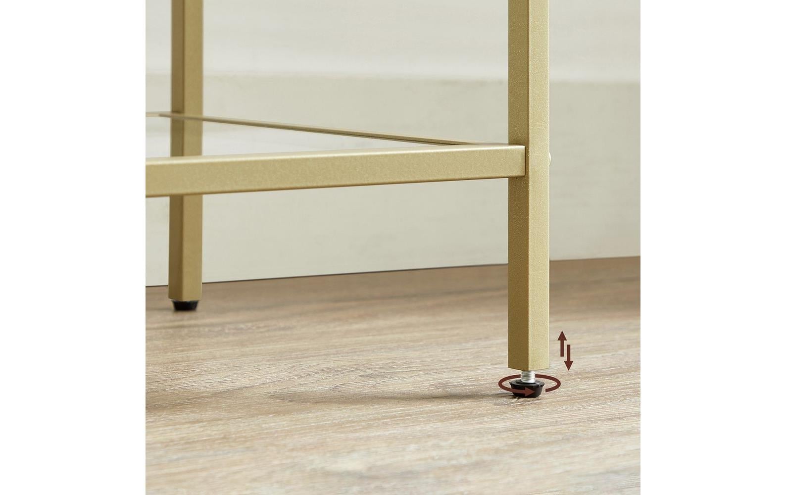 VASAGLE Regal »30 cm x 124.5 cm, Goldfarben«
