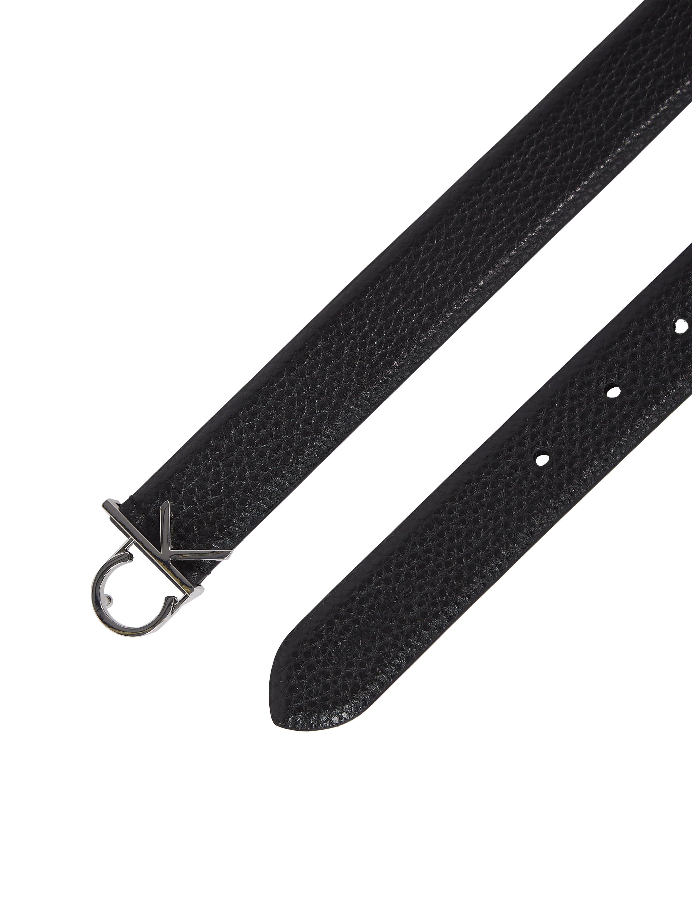 Calvin Klein Ledergürtel »CK LOGO BUCKLE BELT 3.0_PBL«, mit Logoprägung als Schliesse
