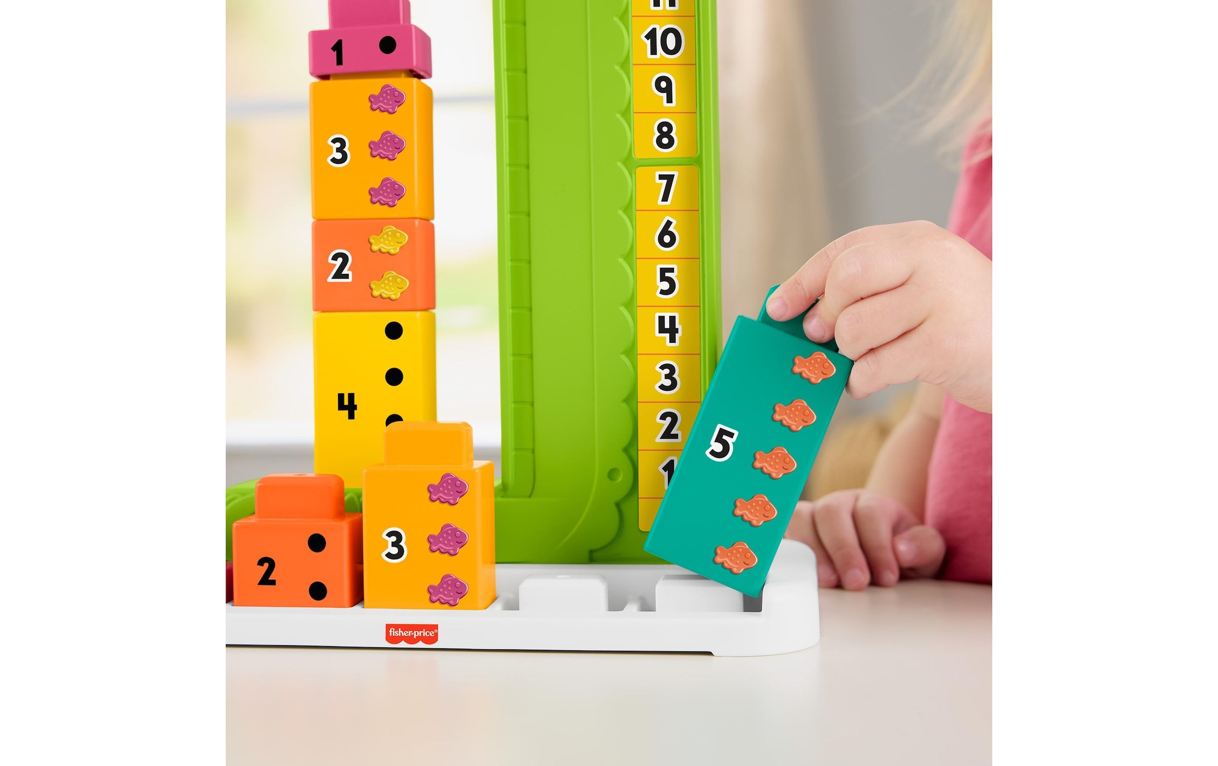 Fisher-Price® Stapelspielzeug »Mein Zahlen-Krokodil«