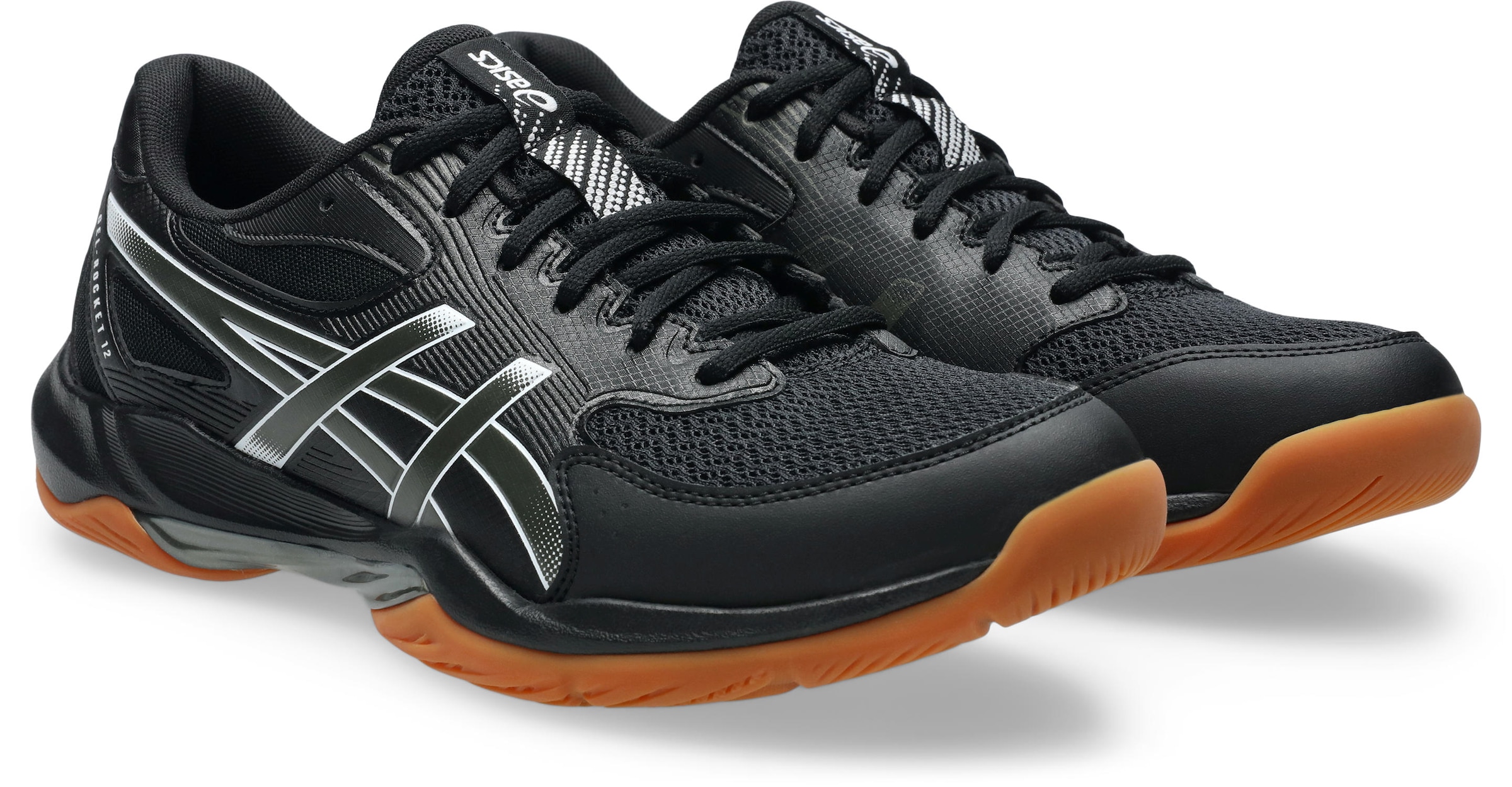 Asics, Herren, Hallenschuh »GEL-ROCKET 12« besonders geeignet für Handball und Volleyball, schwarz, gunmetal, 46,5, Hochwertiger Hallenschuh von Asics