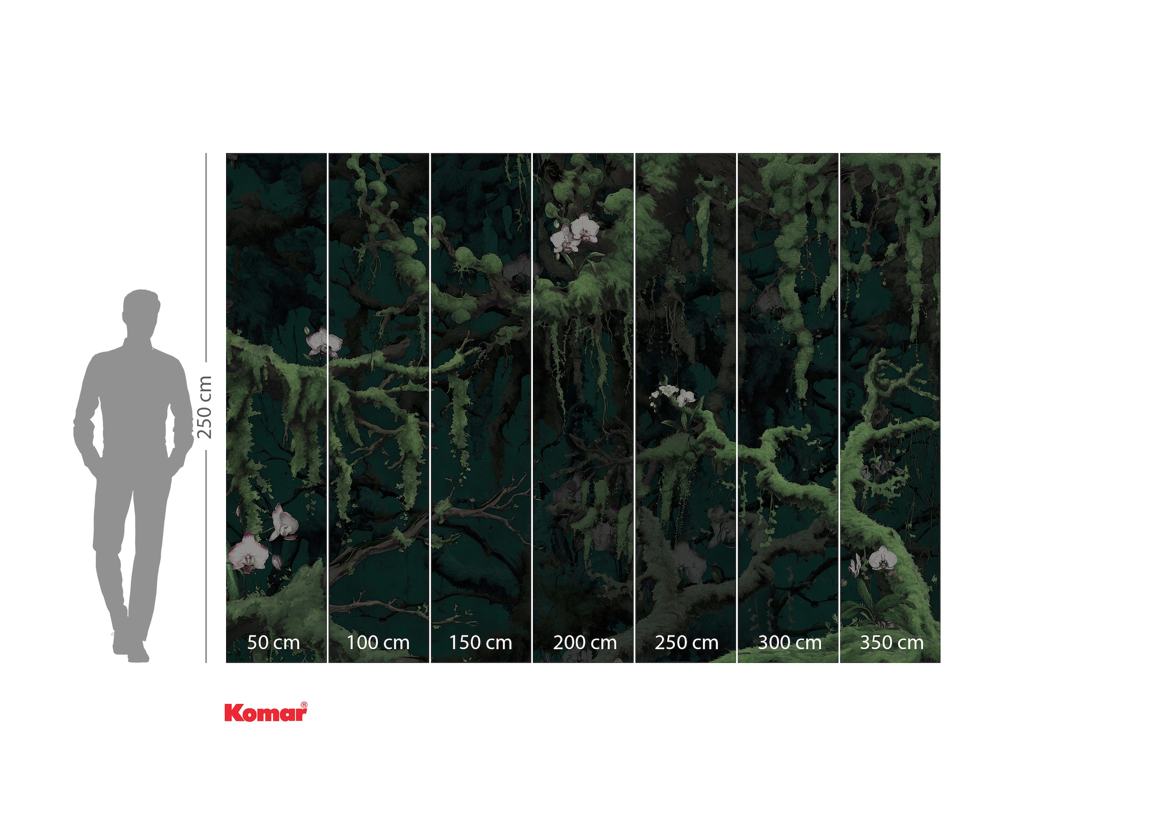 Komar Papier peint photo »Komar Vlies Fototapete - Orch-Idee - Grösse 350 x 250 cm« imprimé