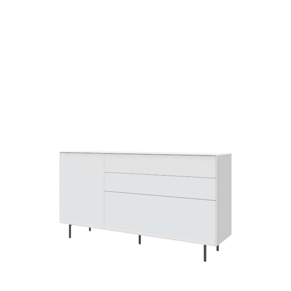 LeGer Home by Lena Gercke Buffet »Essentials, Kommode, Anrichte, Kombikommode, Schrank mit Metallfüssen« Breite: 166 cm, UV lackiert, Push-to-open-Funktion