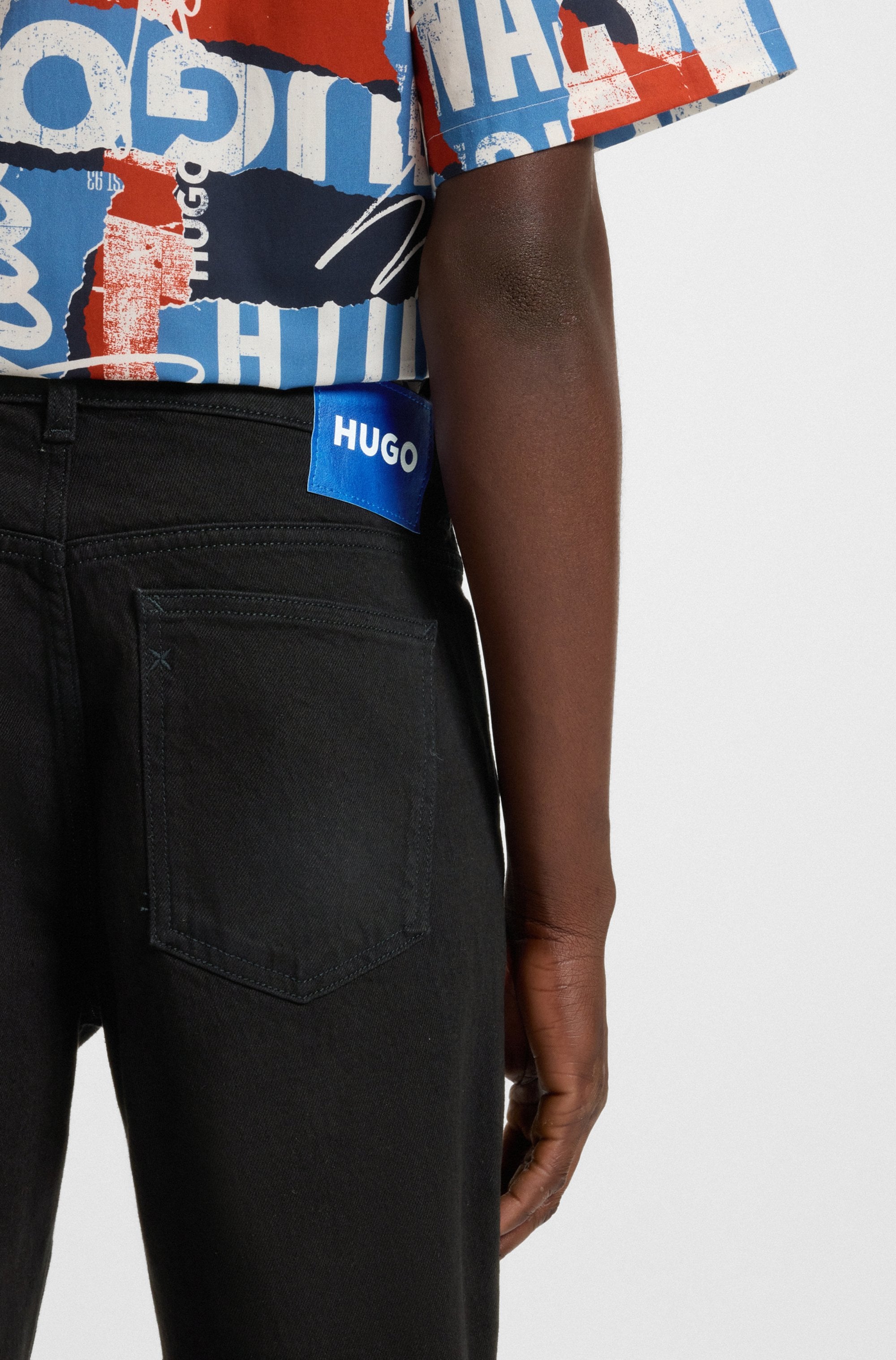 HUGO Jeans taille basse »Brody« avec finition stone-washed