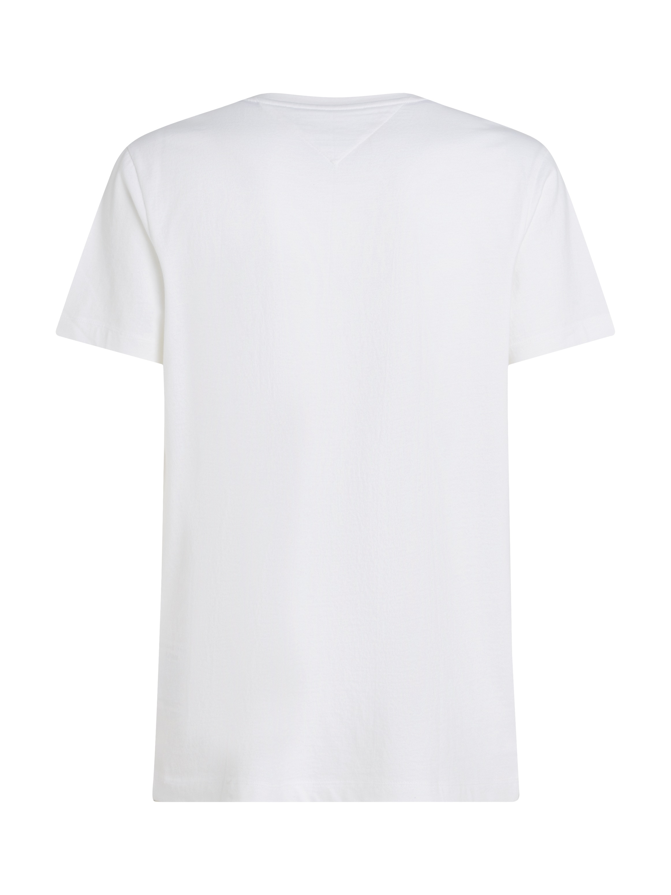 Tommy Hilfiger V-Shirt »ESSENTIAL V-NECK TEE mit V-Ausschnitt und Markenlabel«, unifarben, casual, regular fit, Baumwolle, V-Ausschnitt