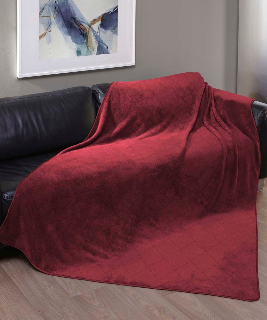 fleuresse Wohndecke »Lech D«, Edel-Flanell, in Gr. 135x190, 150x200 cm, Kuscheldecke