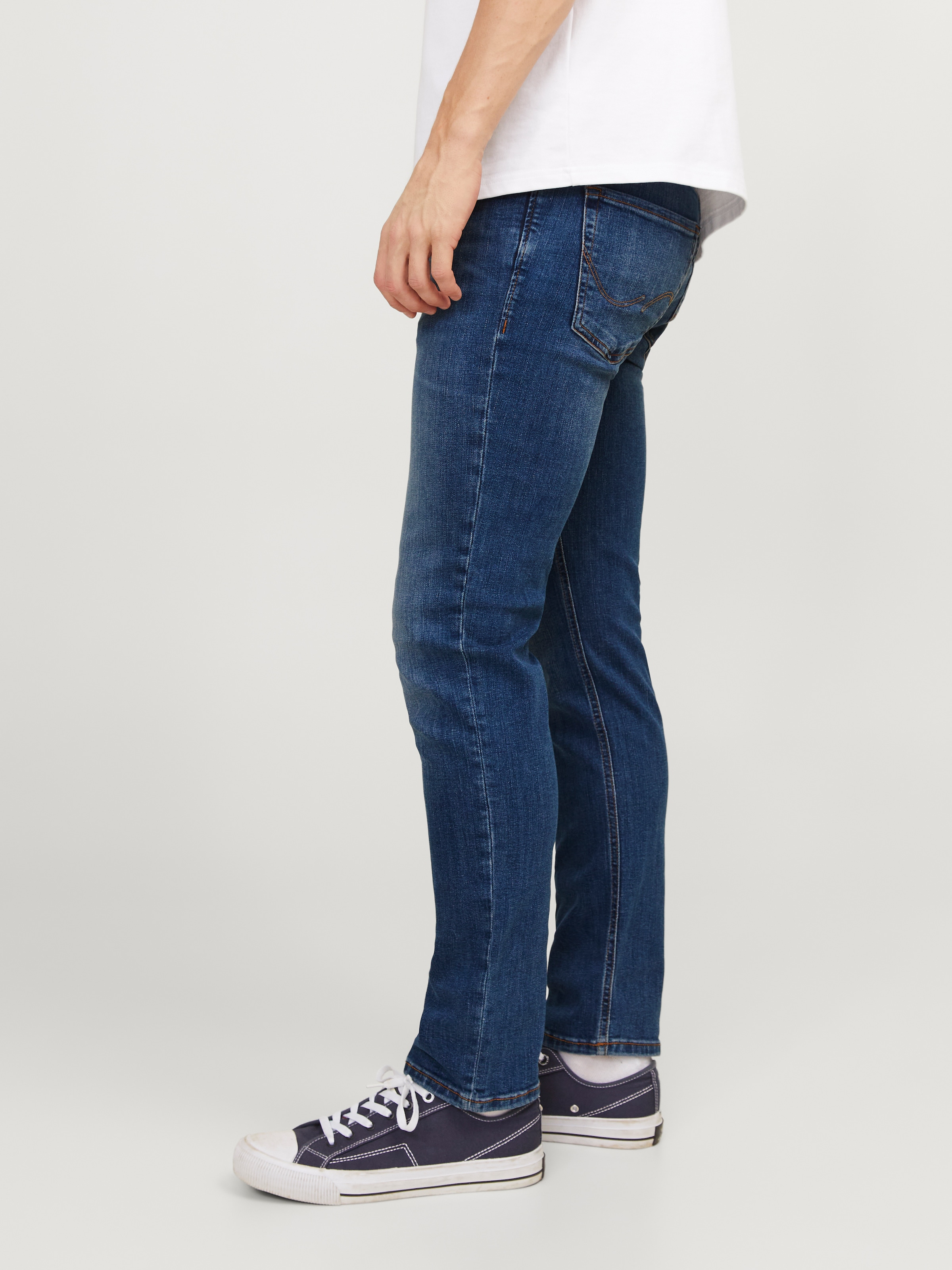 Jack & Jones Jeans slim »JJITIM mit Waschung und praktischen Taschen« Abriebeffekte, modisch, slim fit, Denim