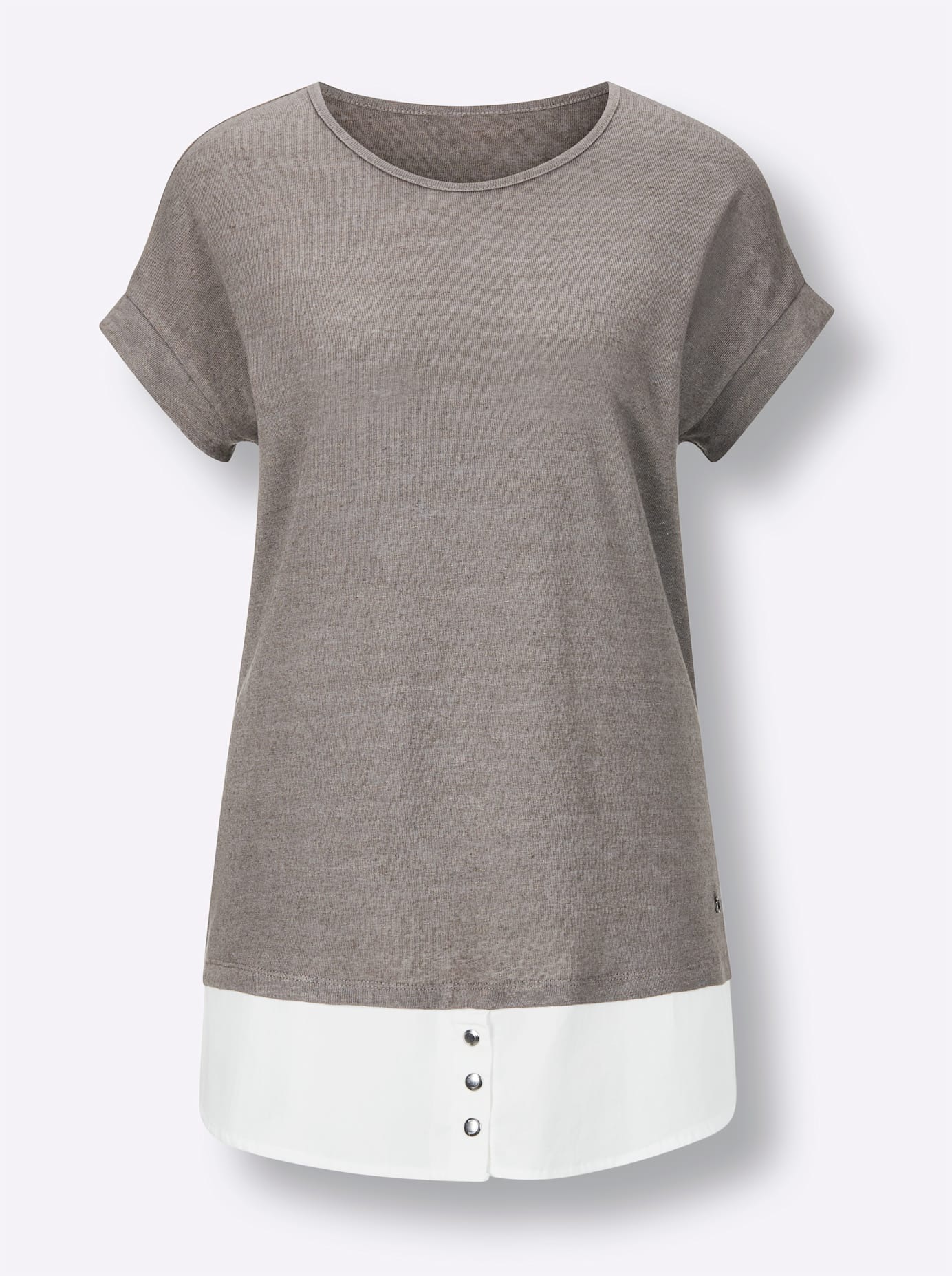 CREATION L PREMIUM 2-in-1-Shirt »Leinen-Viskose-Shirt«, (1 tlg.)