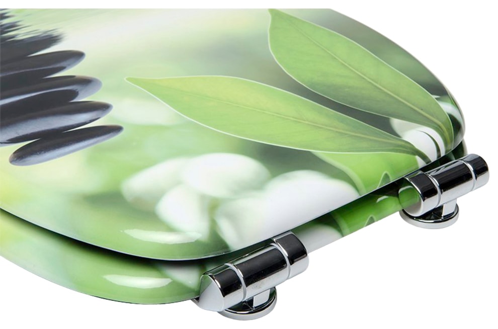 Sanilo Set d'accessoires de salle de bain »Harmony« bestehend aus WC-Sitz, Badteppich, Stöpsel, Seifenspender, WC-Bürste