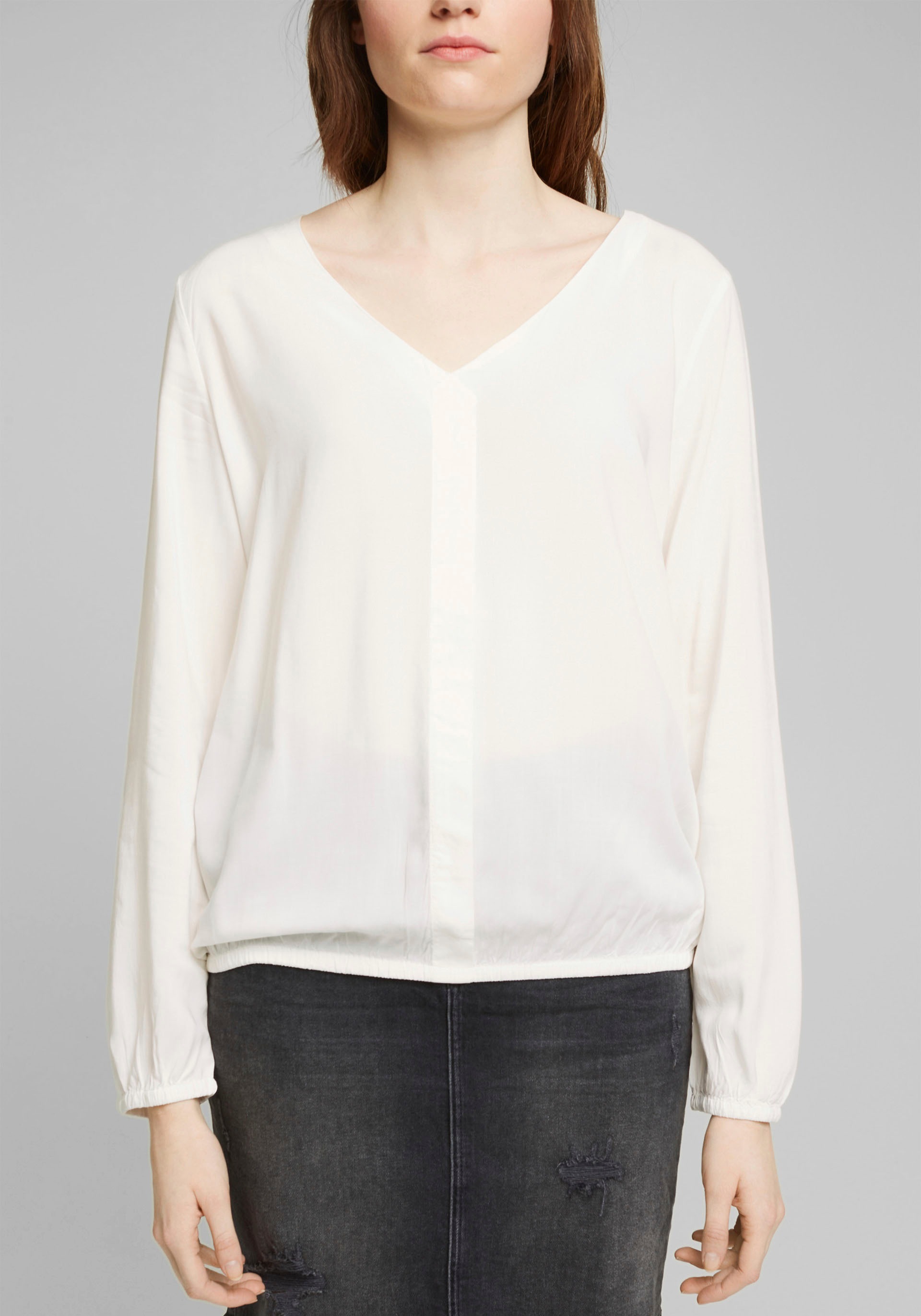 Image of edc by Esprit Shirtbluse, mit elastischen Saum- und Ärmelabschlüssen bei Ackermann Versand Schweiz