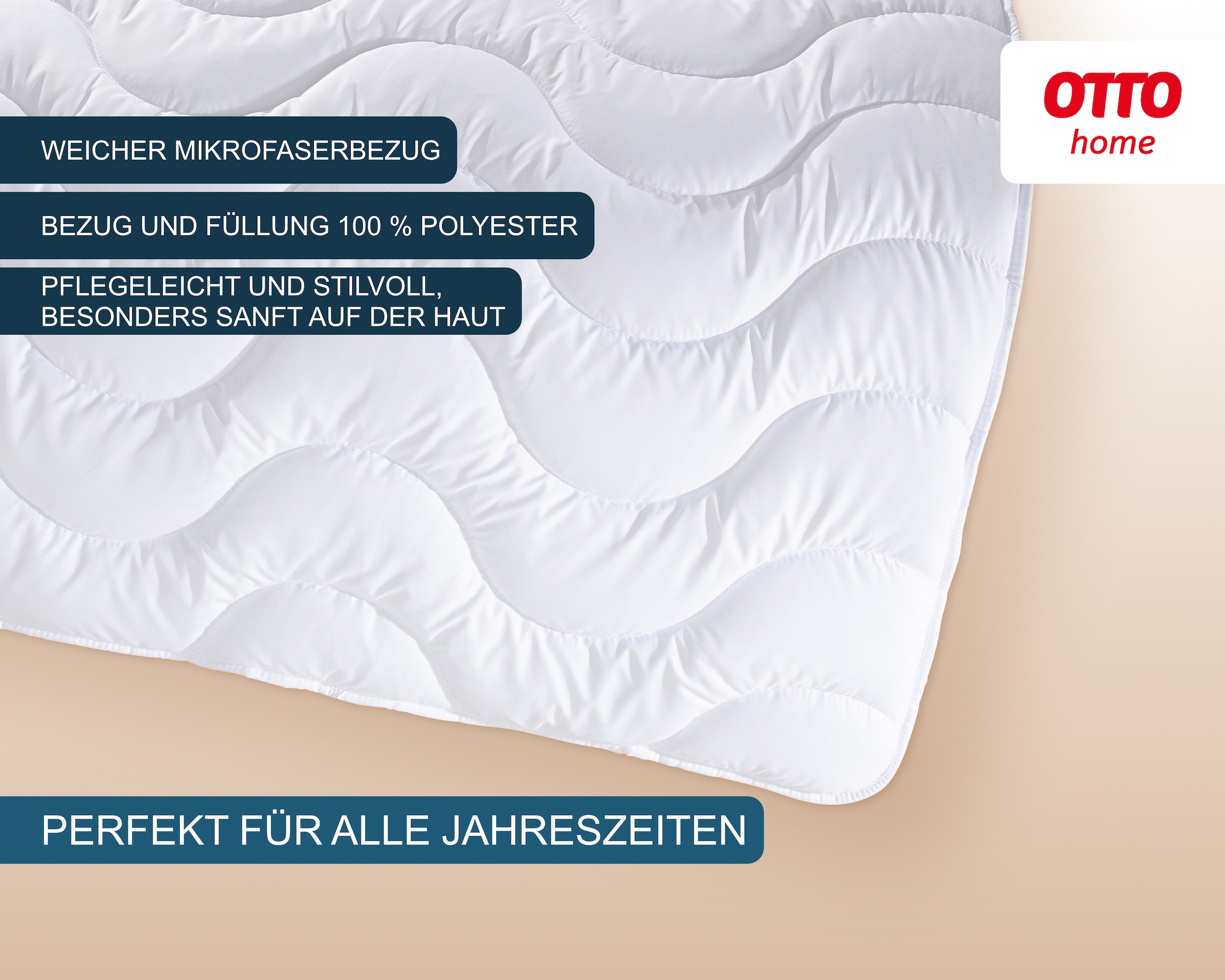 GOODproduct Couette microfibre + oreiller microfibre »Mailo, Bettdecke 135x200 cm, 155x220 cm« 2 pièces, set avec coussin 80x80 cm, été, hiver