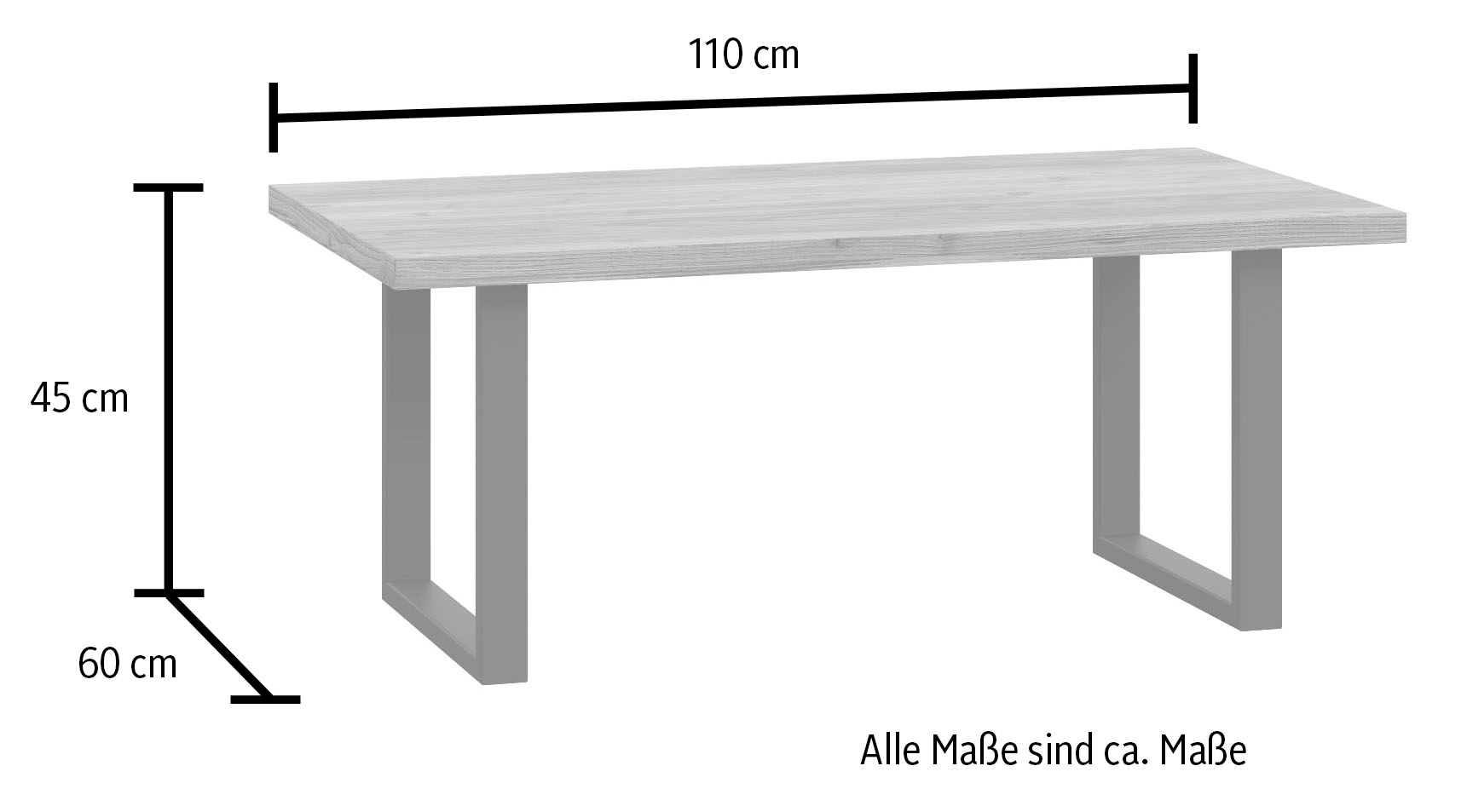 FORTE Couchtisch »Hayato« Breite ca. 110 cm
