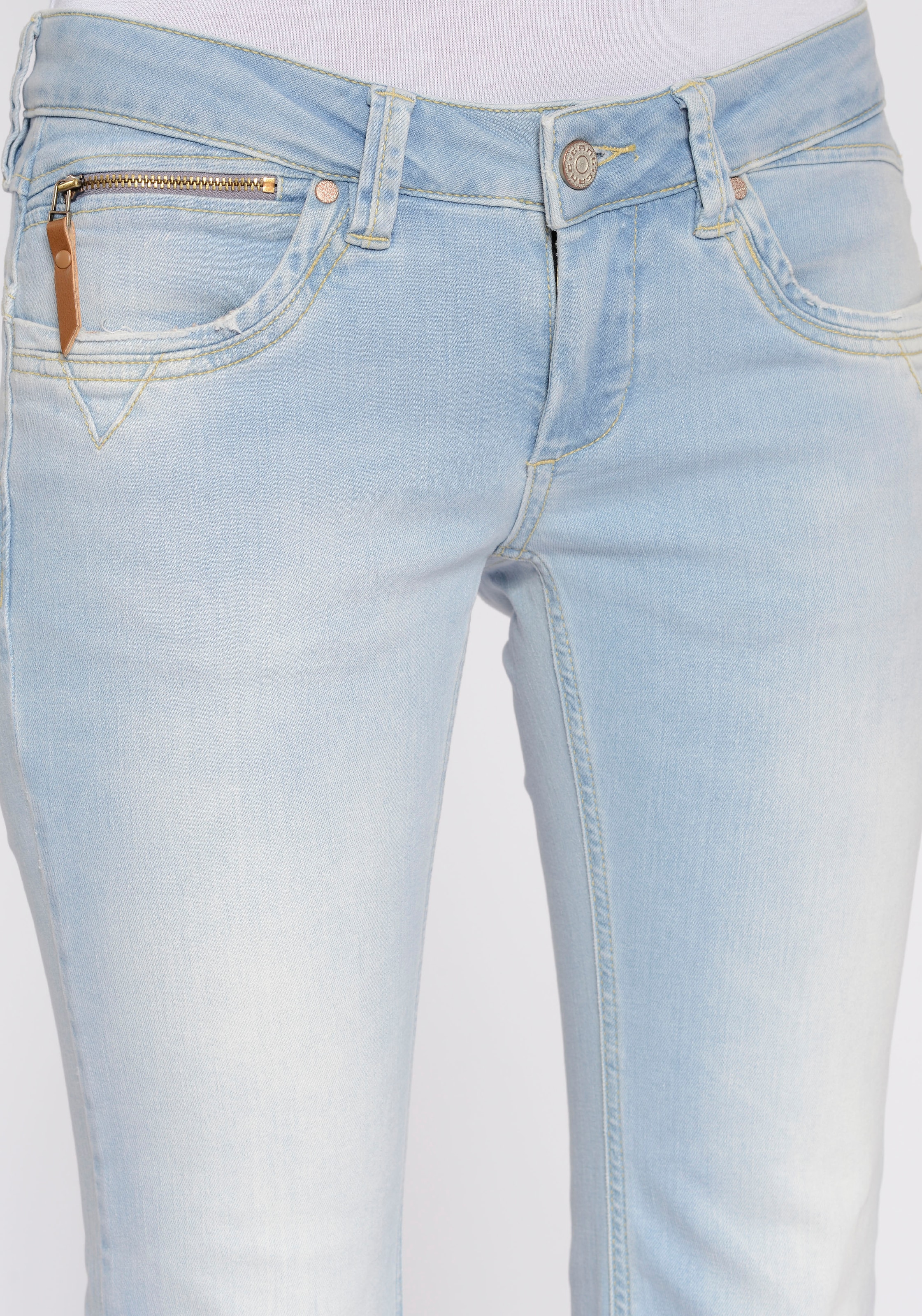 Style an simplement Zipper Acheter mit der Coinpocket »94NIKITA Bootcut-Jeans FLARED«, GANG 5-Pocket