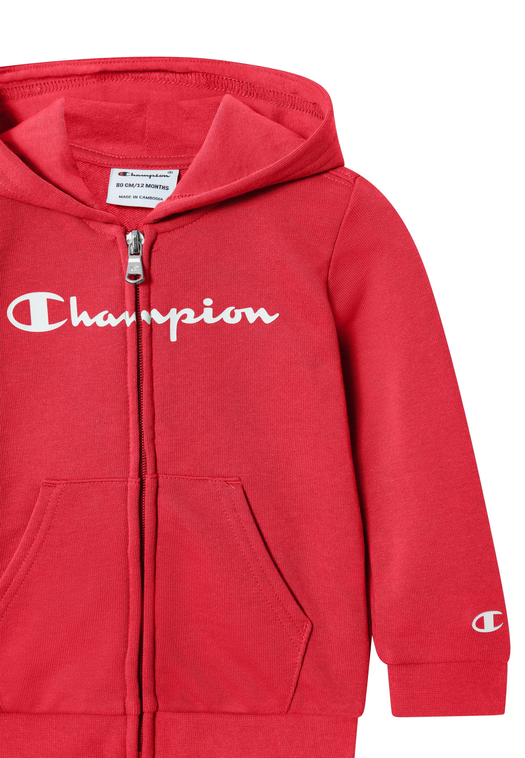 Champion Jogginganzug »Hooded Full Zip Suit« 2 tlg. mit Kapuze, mit durchgehendem Reissverschluss