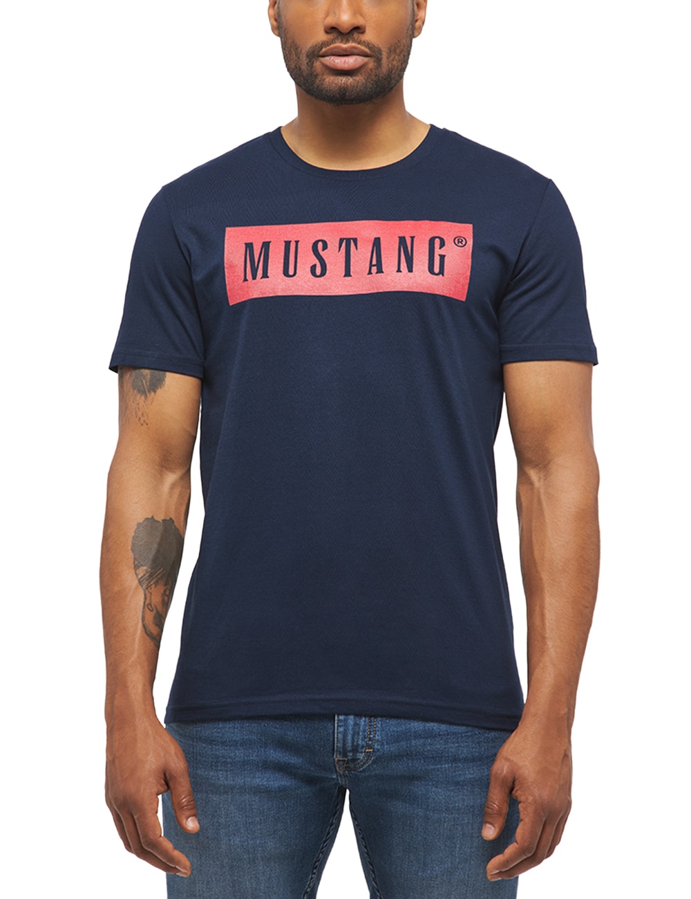 MUSTANG T-Shirt, mit Logoprint