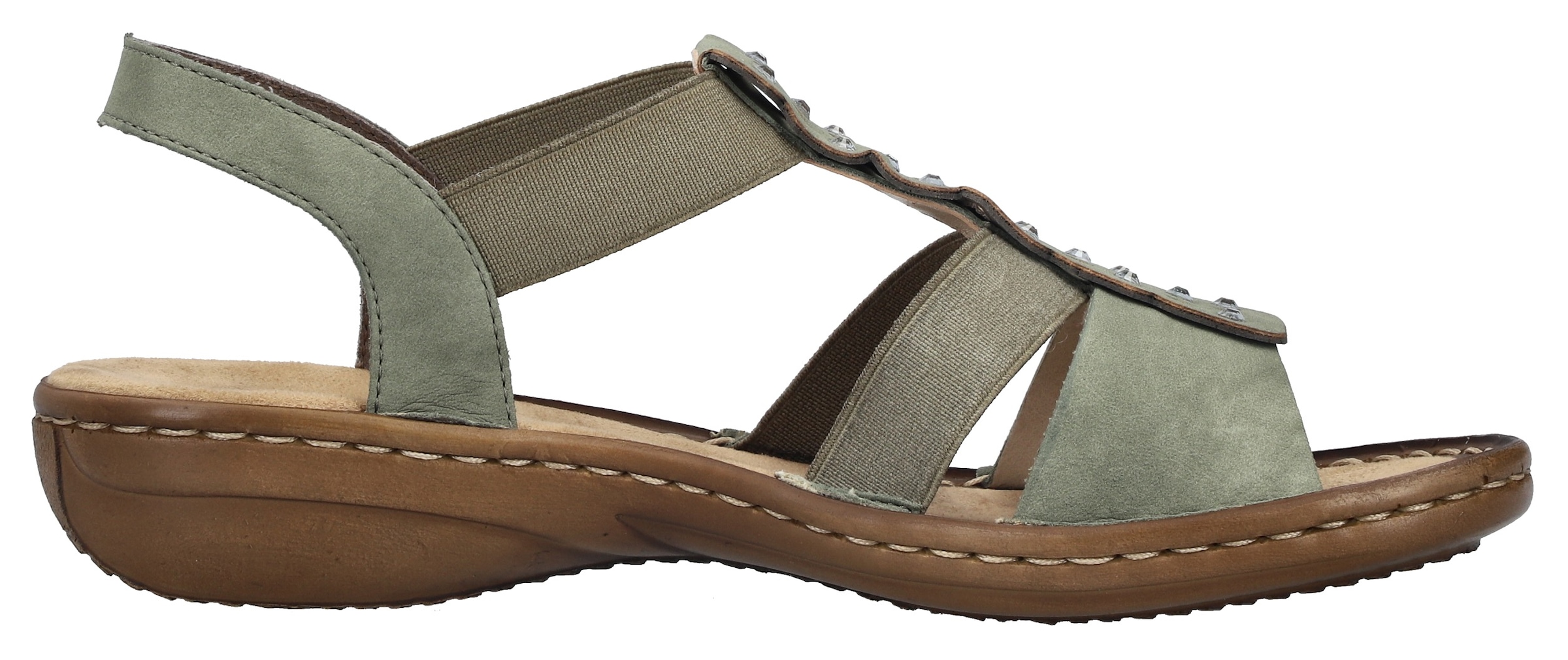 Rieker Sandale  Chaussure d'été, mule avec élastique pour un bon maintien