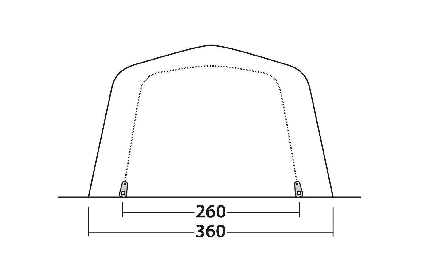 Outwell Tunnelzelt »Jacksonville 5SA«, 5 Personen