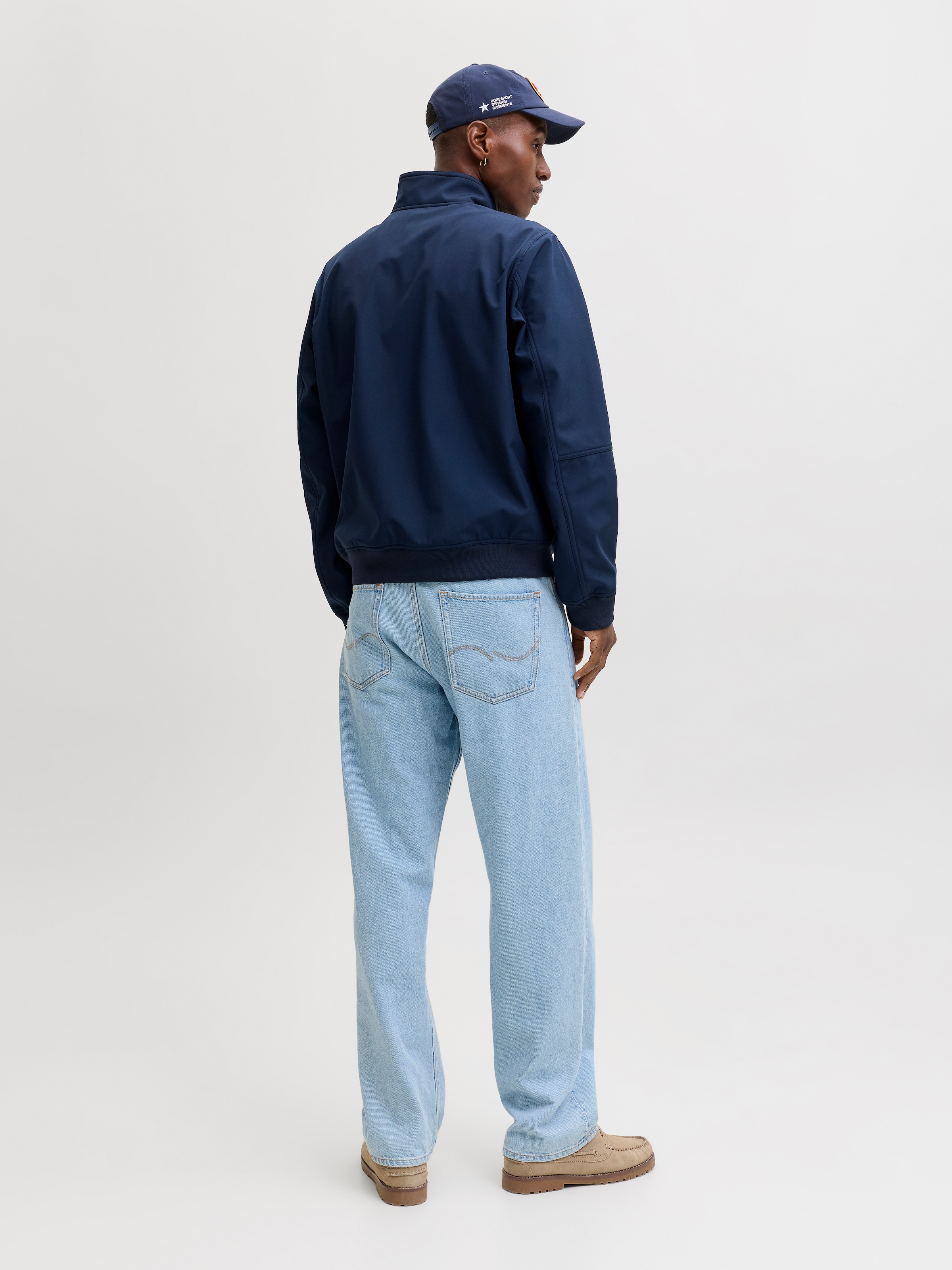 Jack & Jones Veste softshell »JJEPARKER SOFTSHELL BOMBER SN« veste softshell, en polyester, coupe mode, avec fermeture éclair poitrine