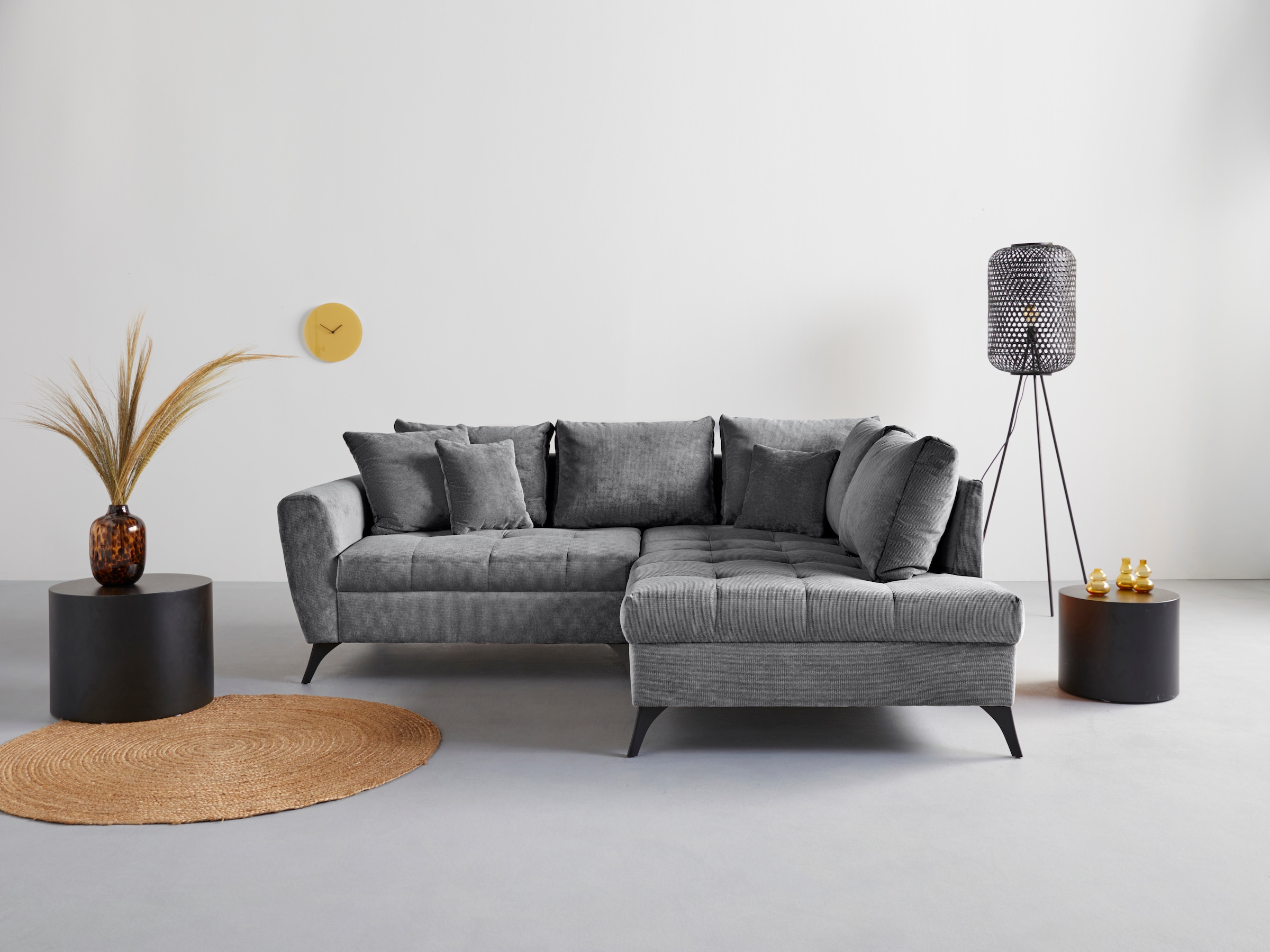 INOSIGN Ecksofa »Lörby L-Form«, Belastbarkeit bis 140kg pro Sitzplatz, auch mit Aqua clean-Bezug