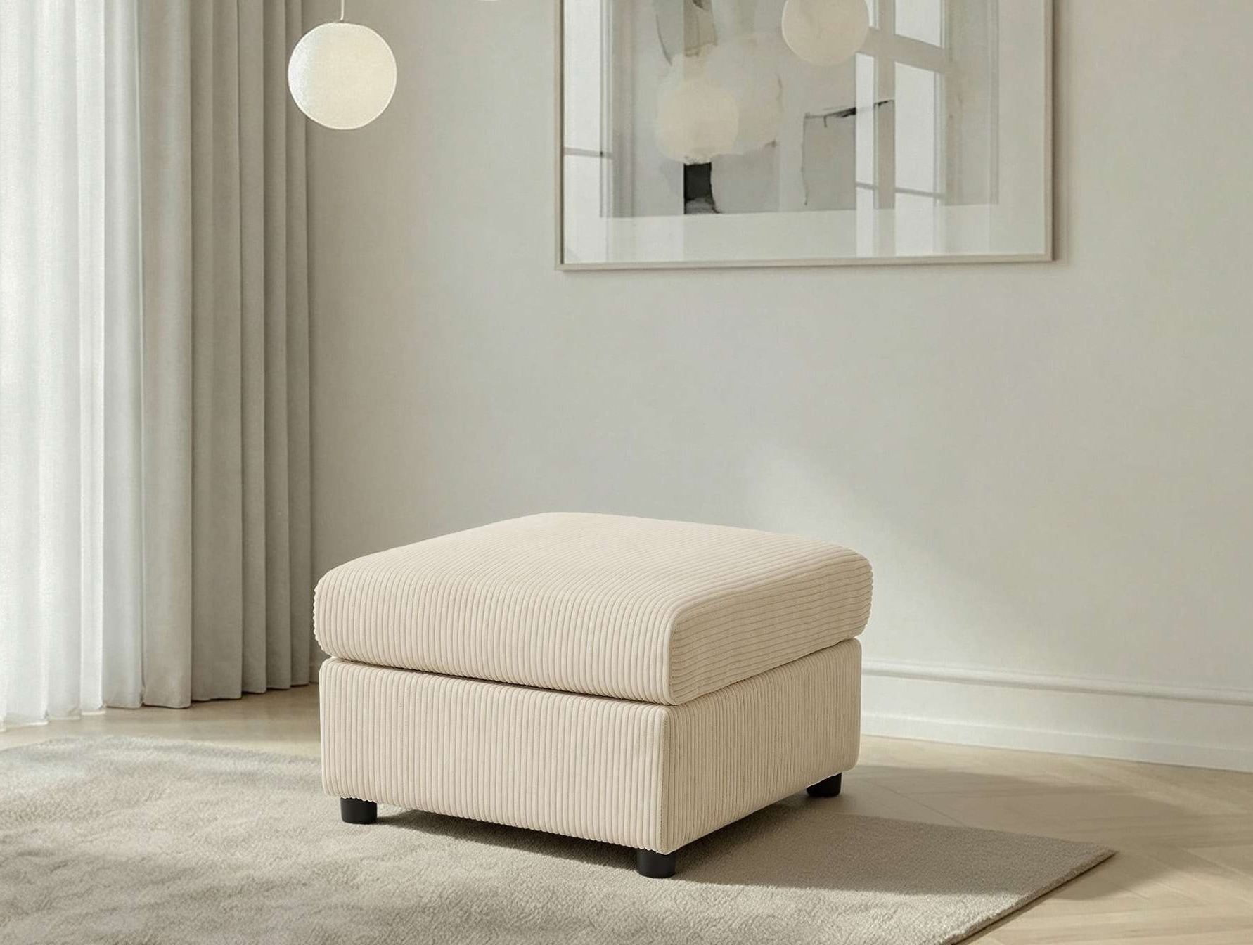 Image of Dorel Home Polsterhocker "STILHUS Sitzhocker passend zur Serie, Breite 65 cm, Cord-Bezug" als Modul oder separat verwendbar - individuell kombinierbar