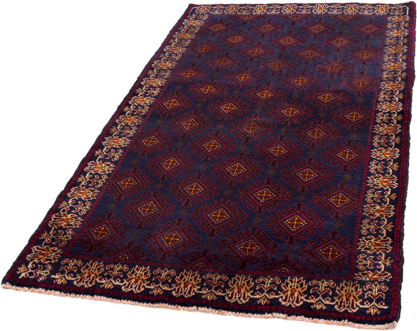 Image of morgenland Orientteppich »Belutsch - 159 x 90 cm - dunkelblau«, rechteckig, 8 mm Höhe, Wohnzimmer, Handgeknüpft, Einzelstück mit Zertifikat bei Ackermann Versand Schweiz