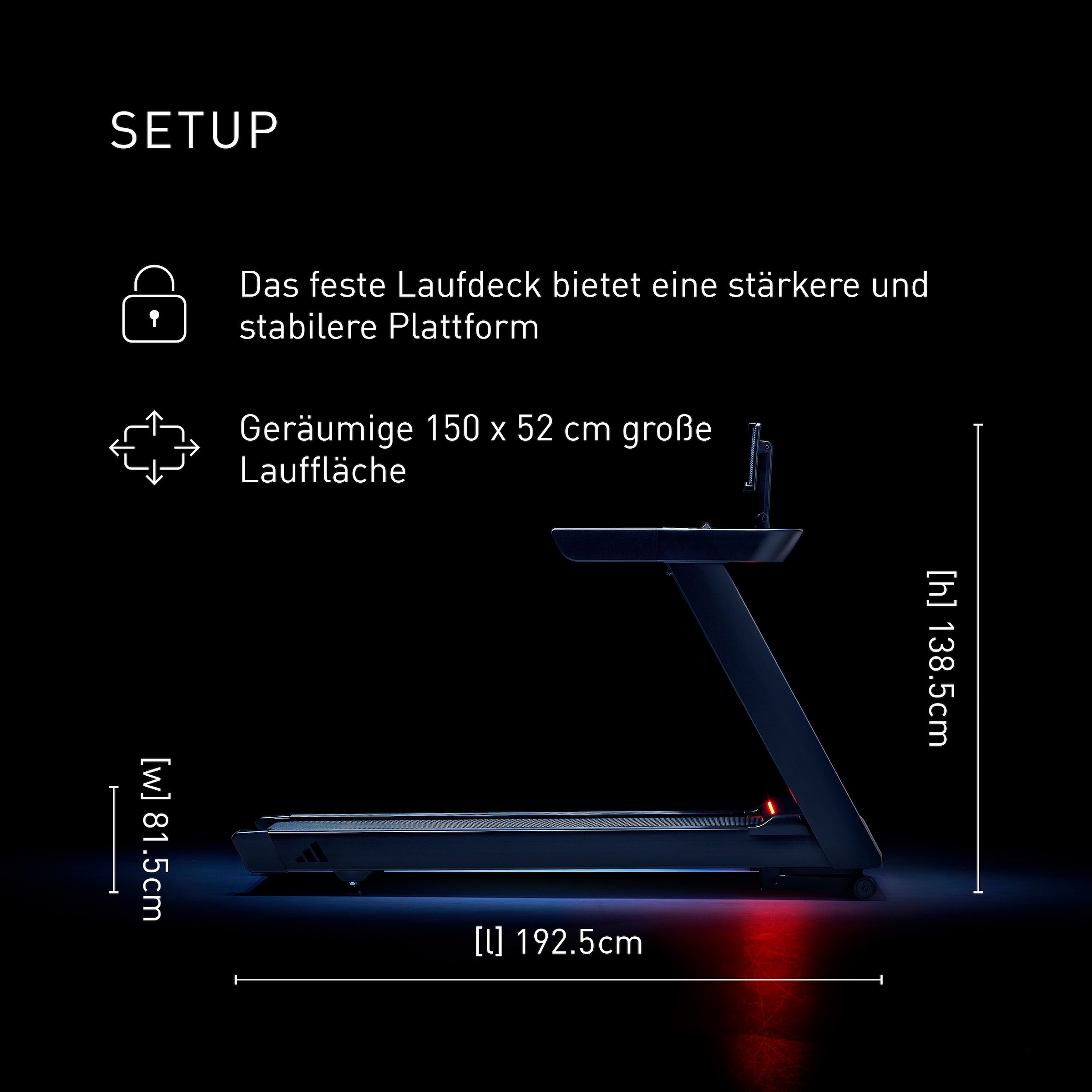 adidas Performance Tapis de course »Laufband T-23« bis max. 20 km/h, mit Steigung, 150 kg max. Benutzergewicht