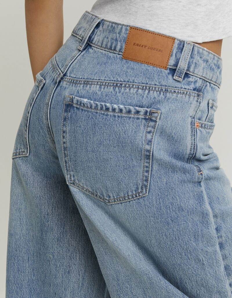 Tally Weijl Jeans taille haute »SPADEJOELLE« Mélange coton, coupe barrel fit