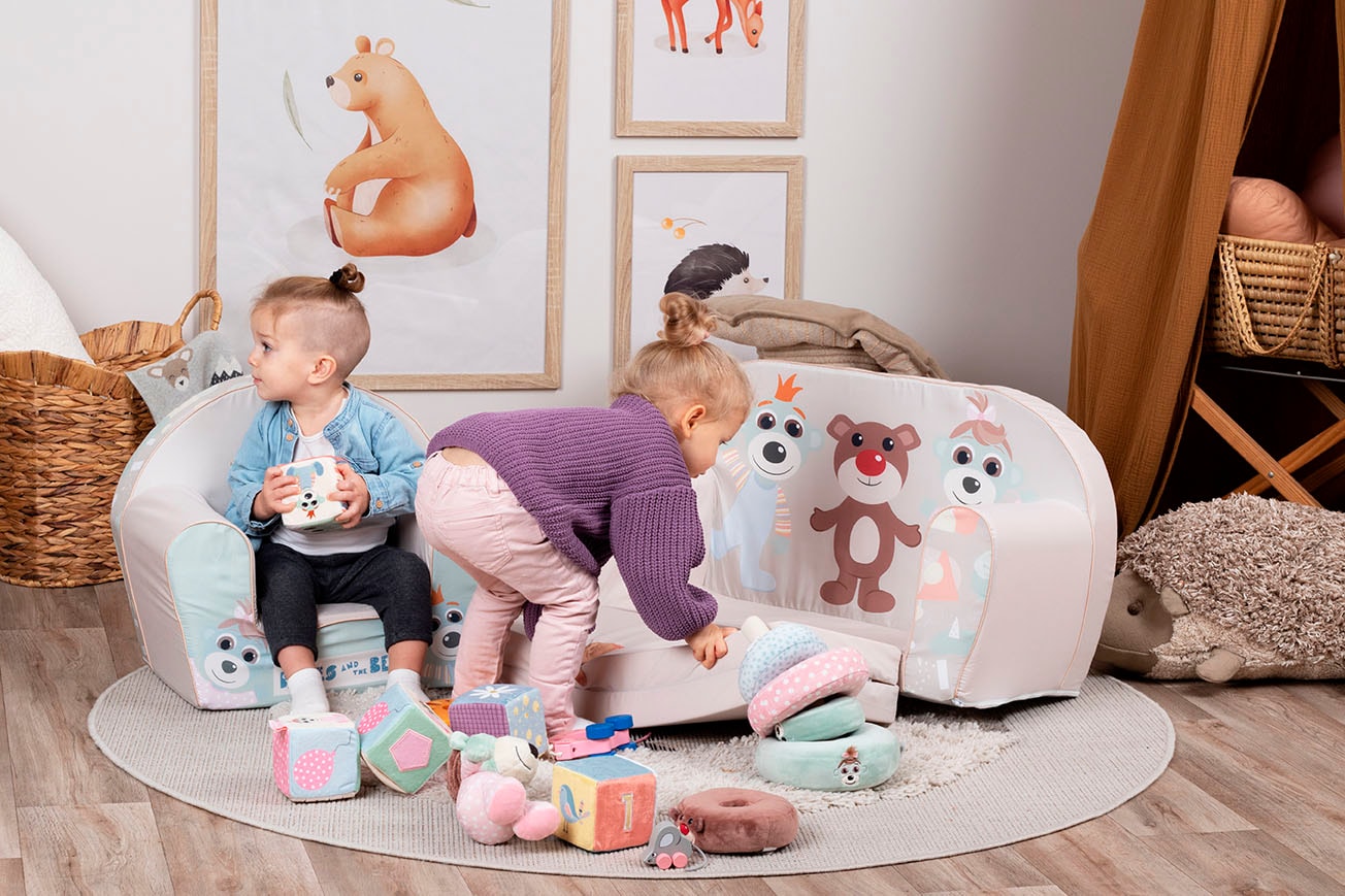 Knorrtoys® Sessel »Babies and the bear« für Kinder; Made in Europe