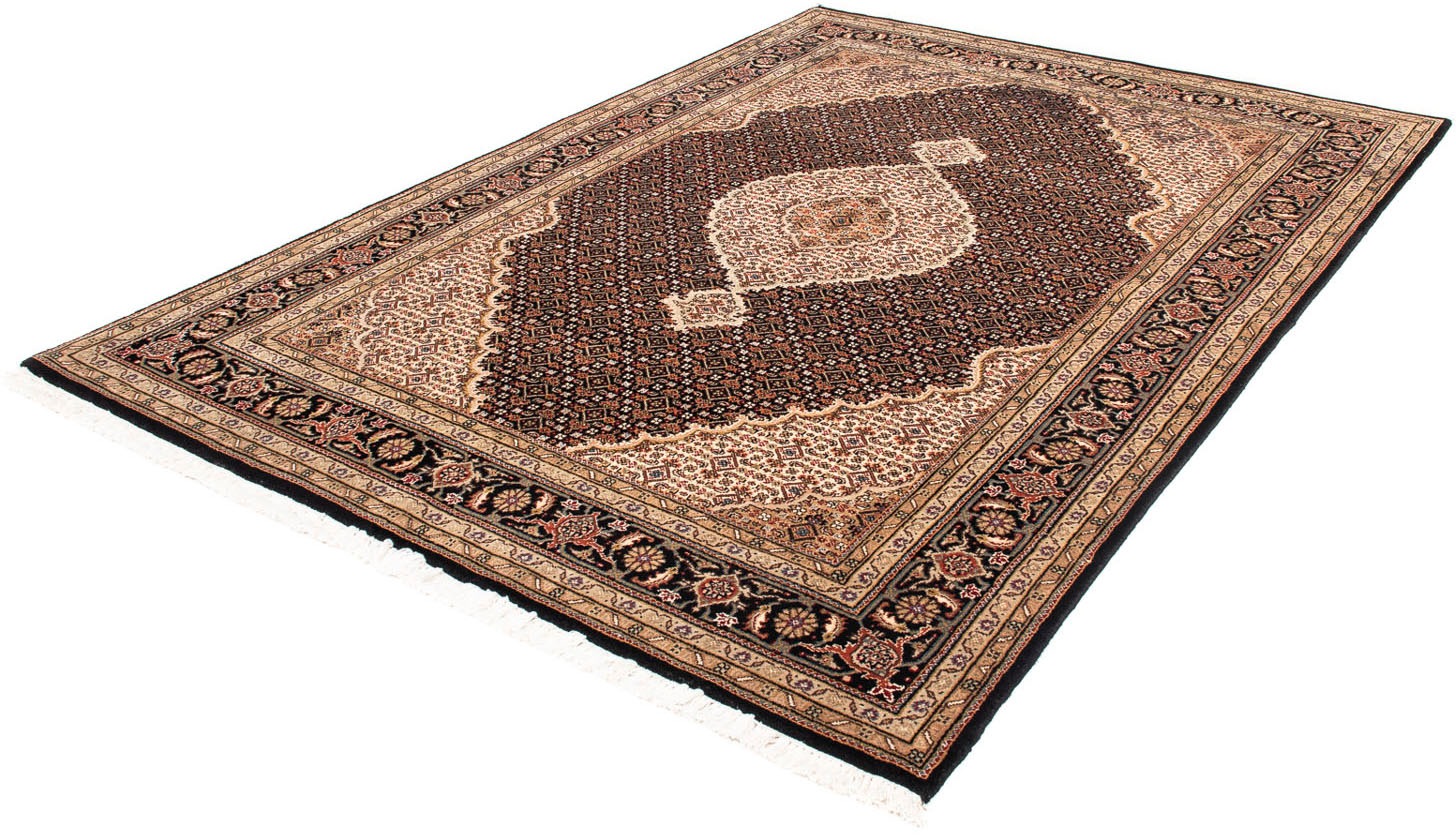 Image of morgenland Orientteppich »Perser - Täbriz - 239 x 166 cm - dunkelblau«, rechteckig, 10 mm Höhe, Wohnzimmer, Handgeknüpft, Einzelstück mit Zertifikat bei Ackermann Versand Schweiz