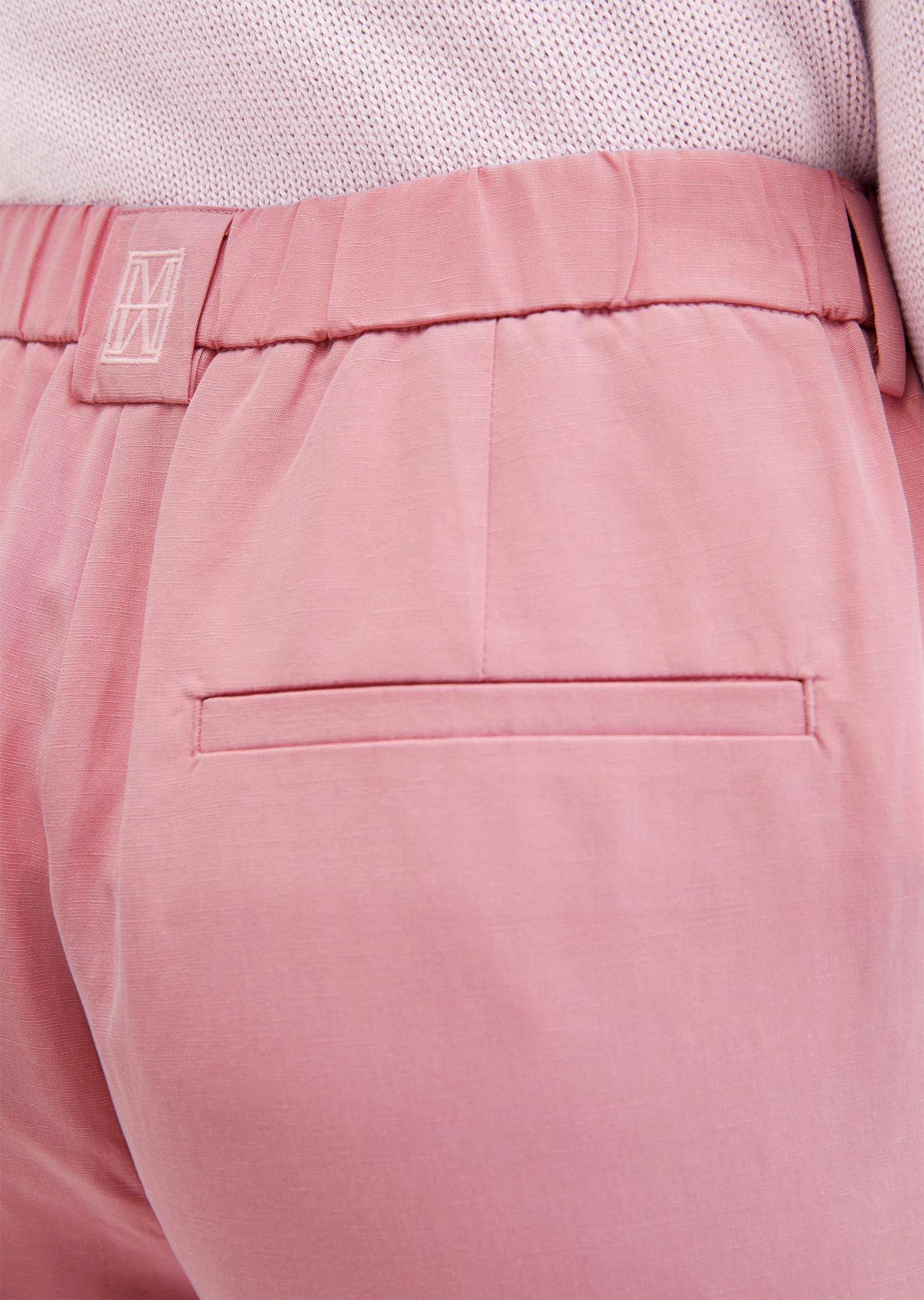 Marc O'Polo Pantalon à taille extensible »MINU Barrel«  Model Minu barrel aus Lyocell-Leinen-Mix