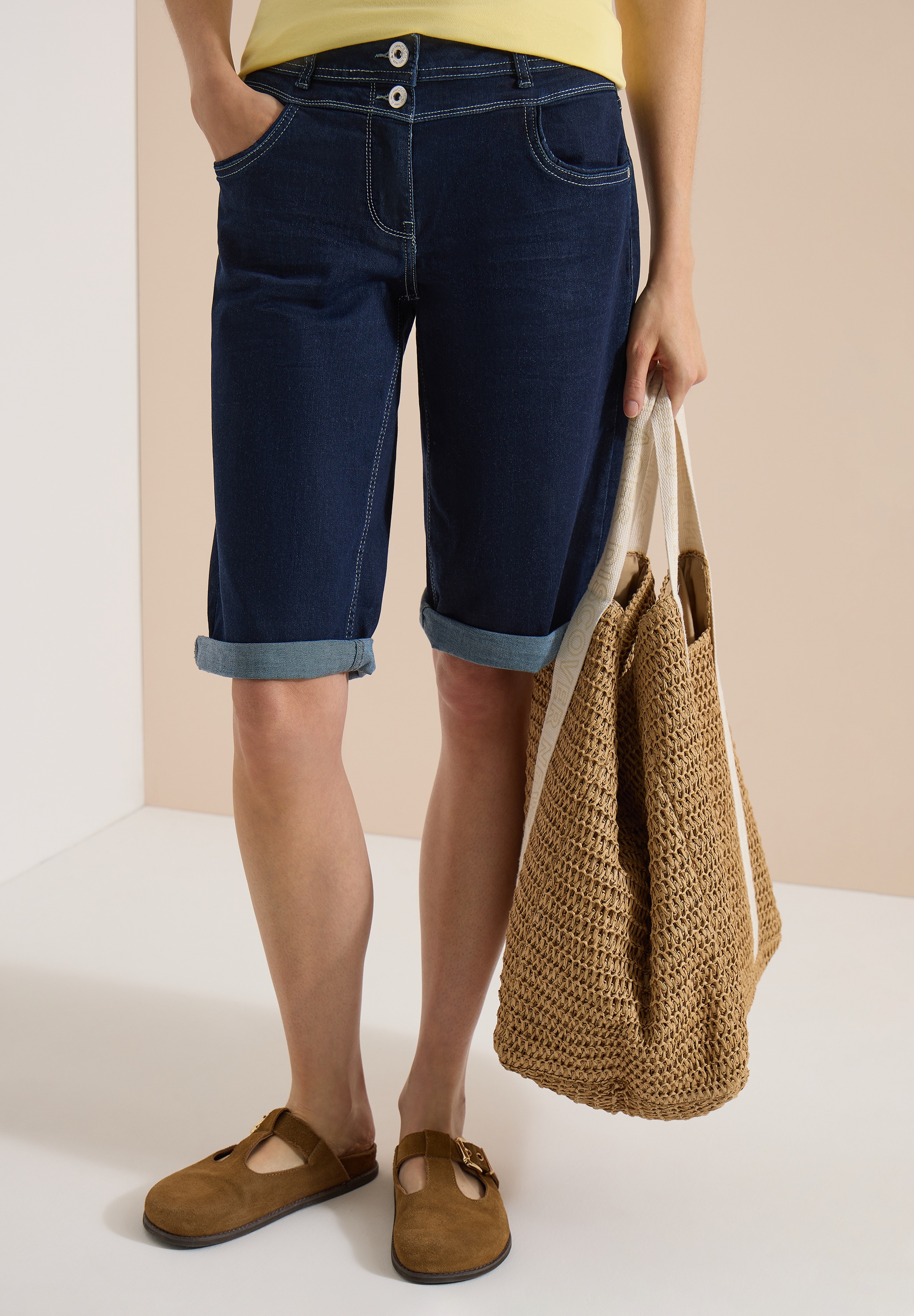 Cecil Bermudas »Style Neele«  Jeansshorts im Rinsed-Look
