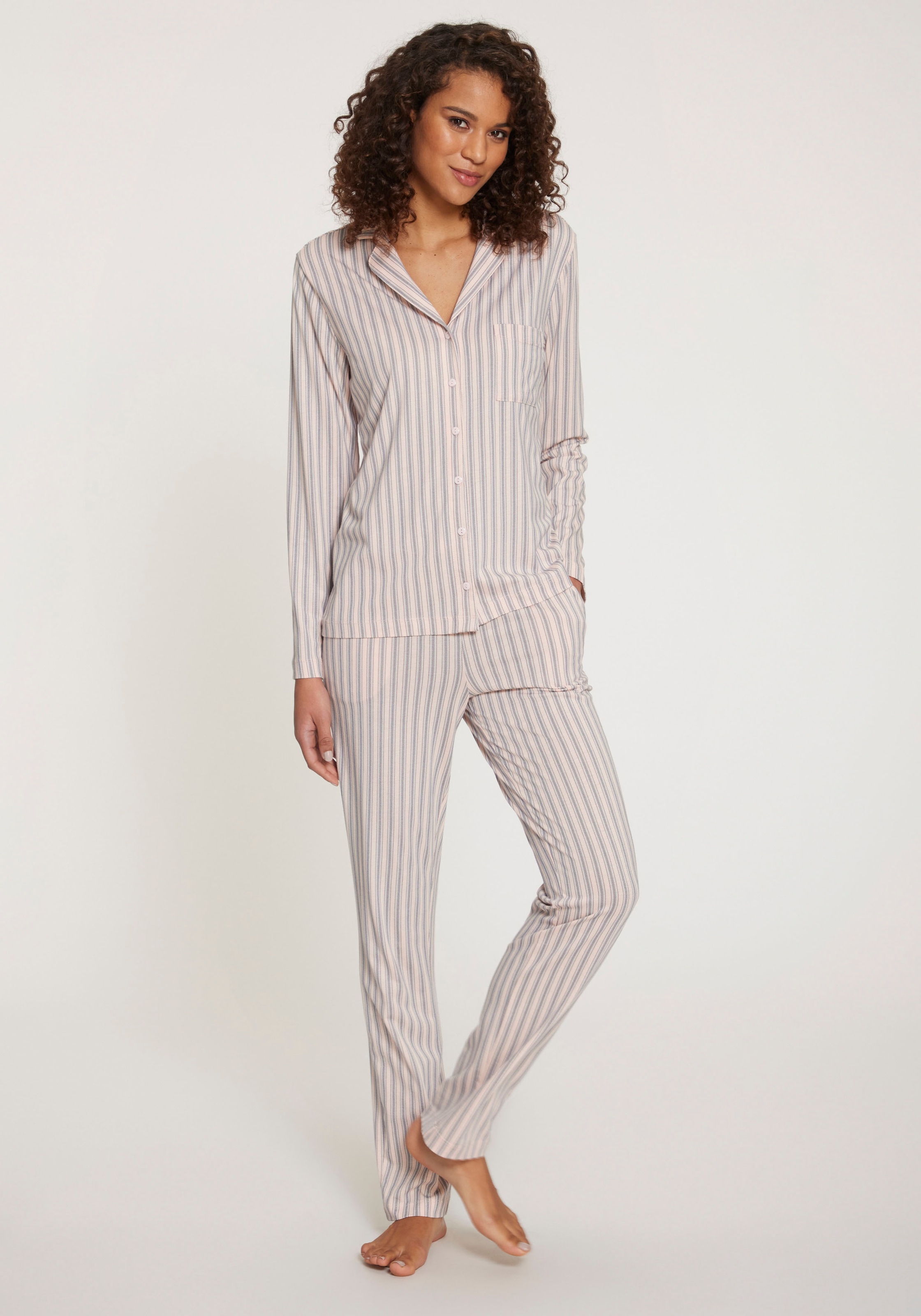 Image of s.Oliver Pyjama Set, 2 tlg. im klassischen Stil
