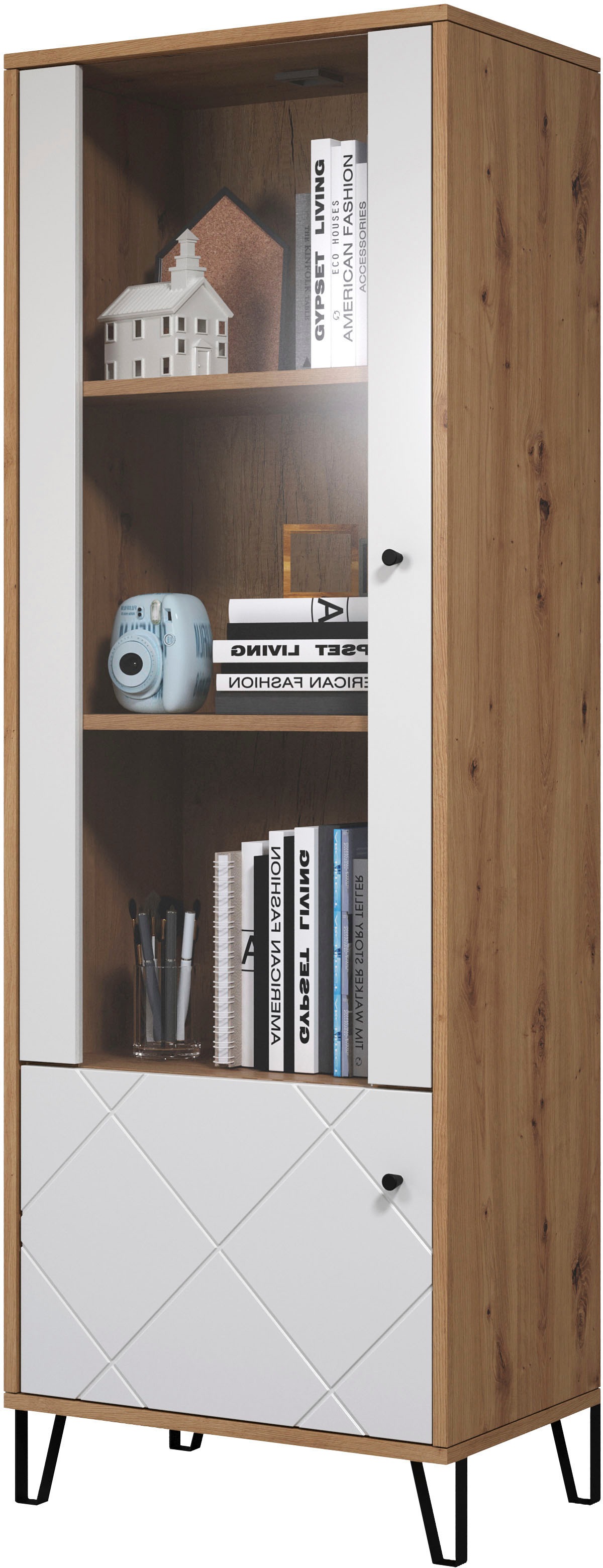 Image of Home affaire Standvitrine "Tarragona" Standvitrine mit 2 Türen - (B/T/H) 63/40/172 cm