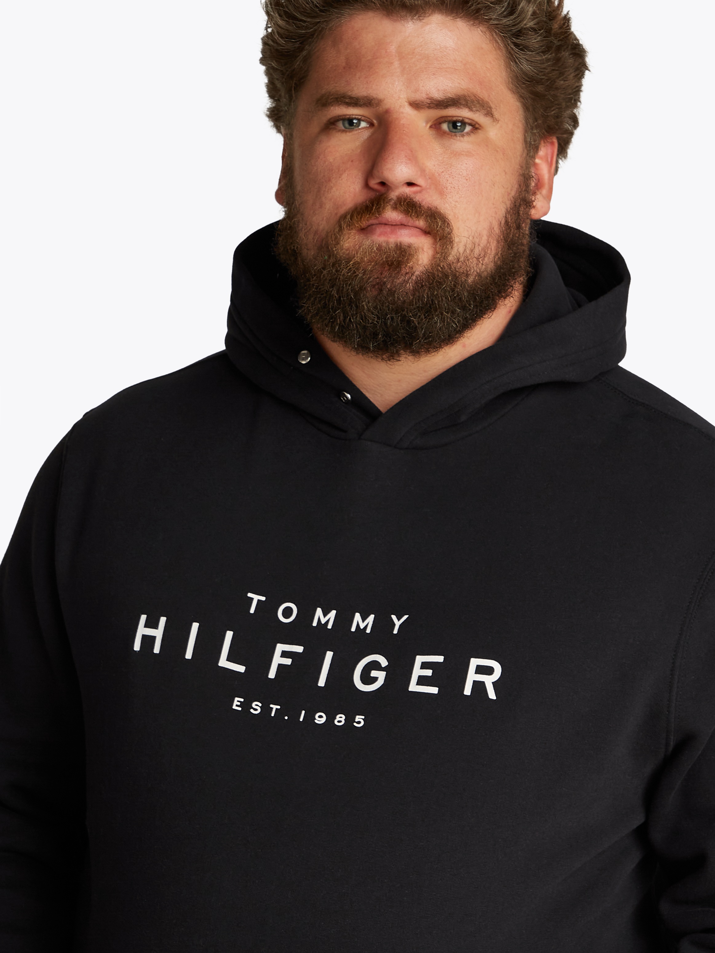 Tommy Hilfiger Big & Tall Sweatshirt »BT-TOMMY HILFIGER HOODY-B«, in Grossen Grössen, Logostickerei