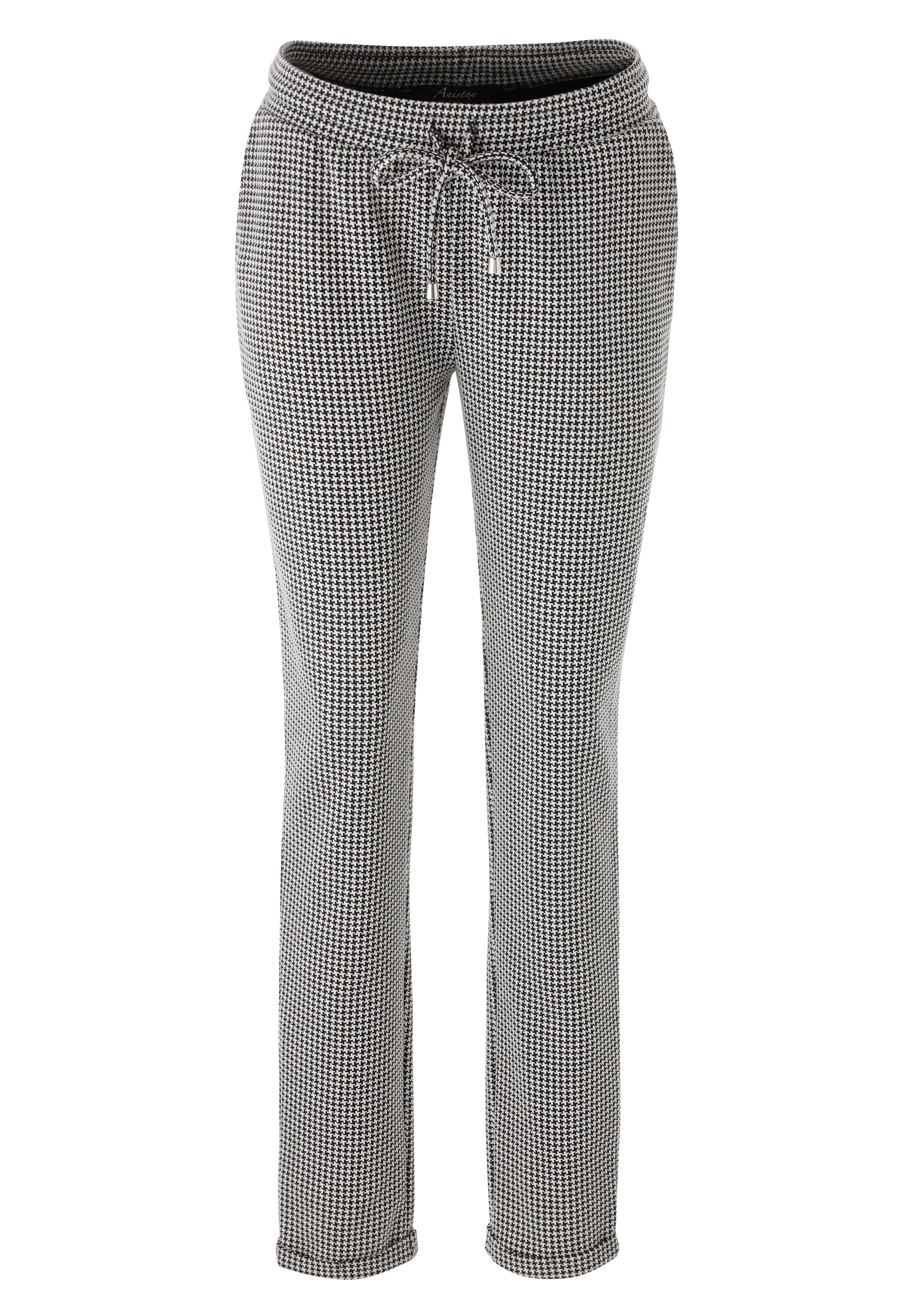 Aniston CASUAL Schlupfhose, mit trendigem Hahnentritt-Muster - NEUE KOLLEKTION
