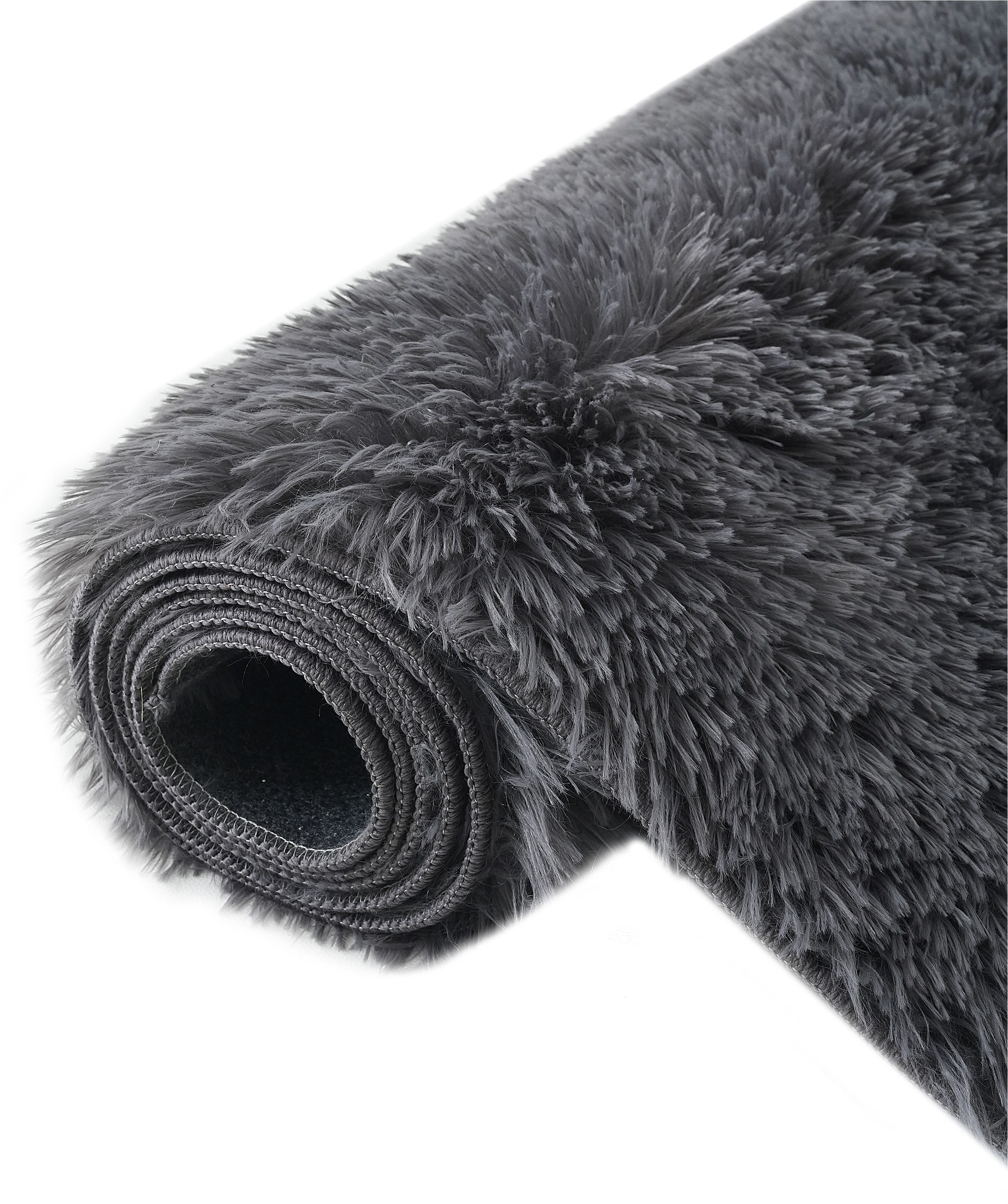 my home Hochflor-Teppich »Leava, besonders weich und kuschelig, leichter Glanz«, rechteckig, 37 mm Höhe, uni, Mikrofaser Teppiche, Plüsch, Wohnzimmer, Schlafzimmer, Esszimmer
