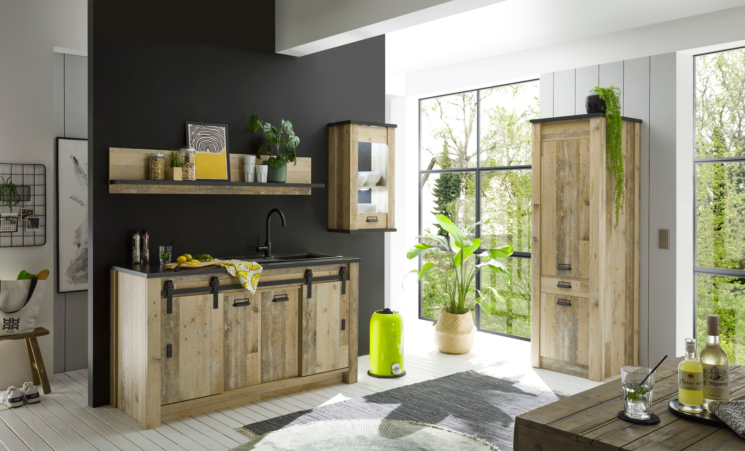 Home affaire Küche »Sherwood« Breite 240 cm, ohne E-Geräte