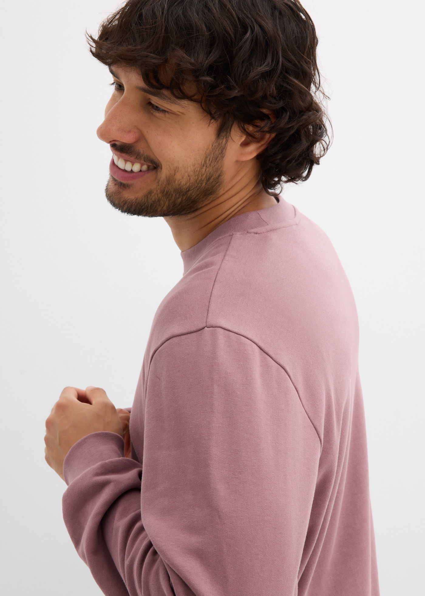 bonprix »Sweatshirt«, mit weich angerauter Innenseite, aus Baumwolle und Polyester, hüftlang
