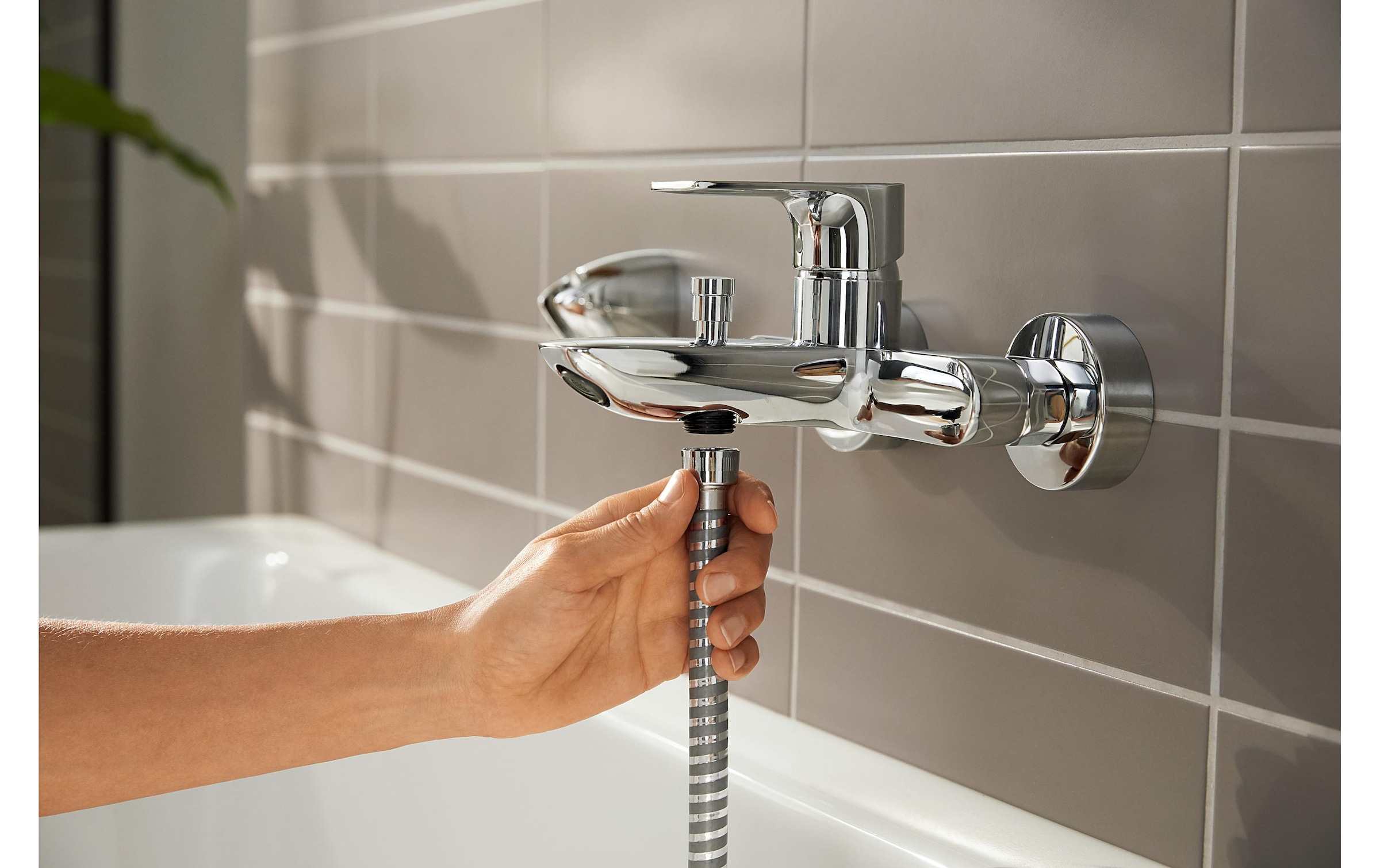 hansgrohe Wannenarmatur »Rebris E Chrom«