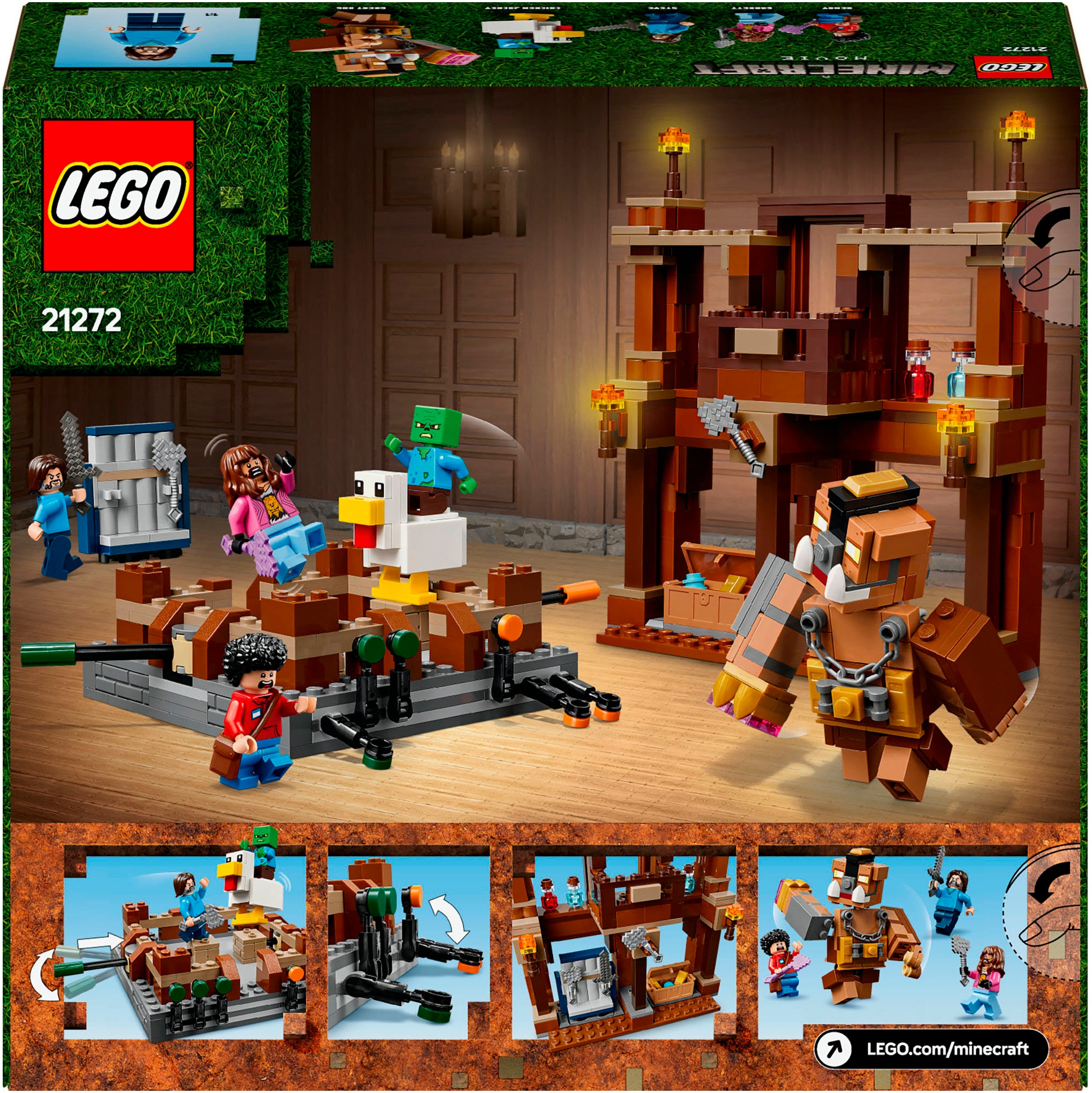 LEGO® Konstruktionsspielsteine »Waldanwesen mit Boxring (21272), LEGO® Minecraft« Made in Europe