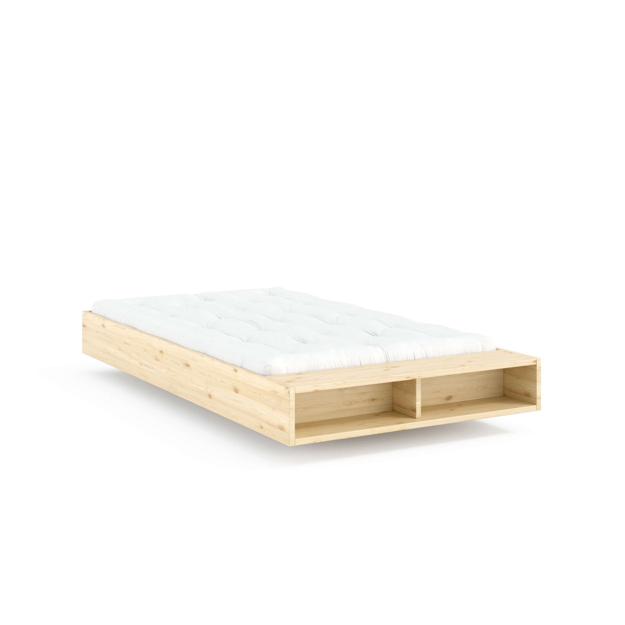 Karup Design Lit de rangement »Merge Bed Bettgestell m. integrierter Bank m. Stauraum, mehrere Grössen« inkl. Lattenrost, excl. Matratze, FSC®-zertifiziertes Massivholz