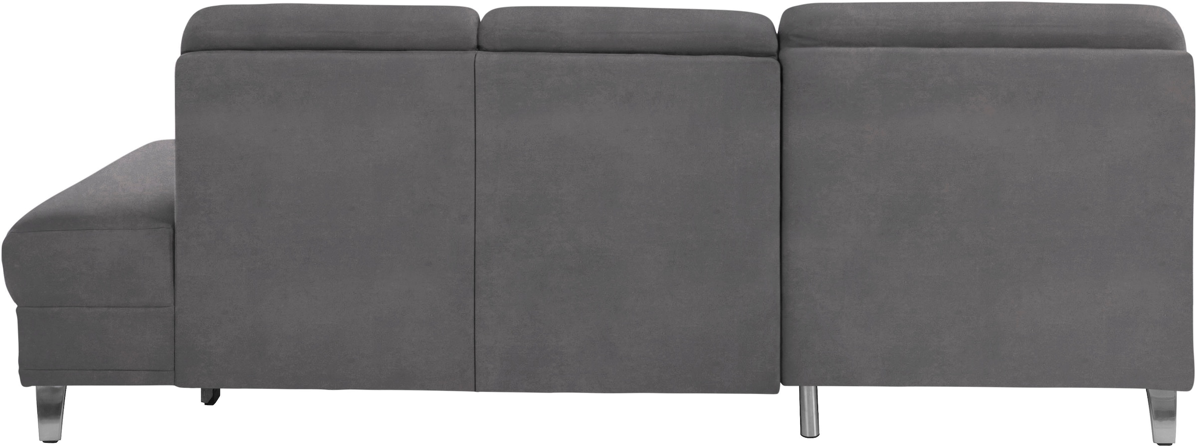 sit&more Ecksofa »Clio L-Form«, wahlweise mit Bettfunktion oder Vorziehsitz und Bettkasten, Federkern