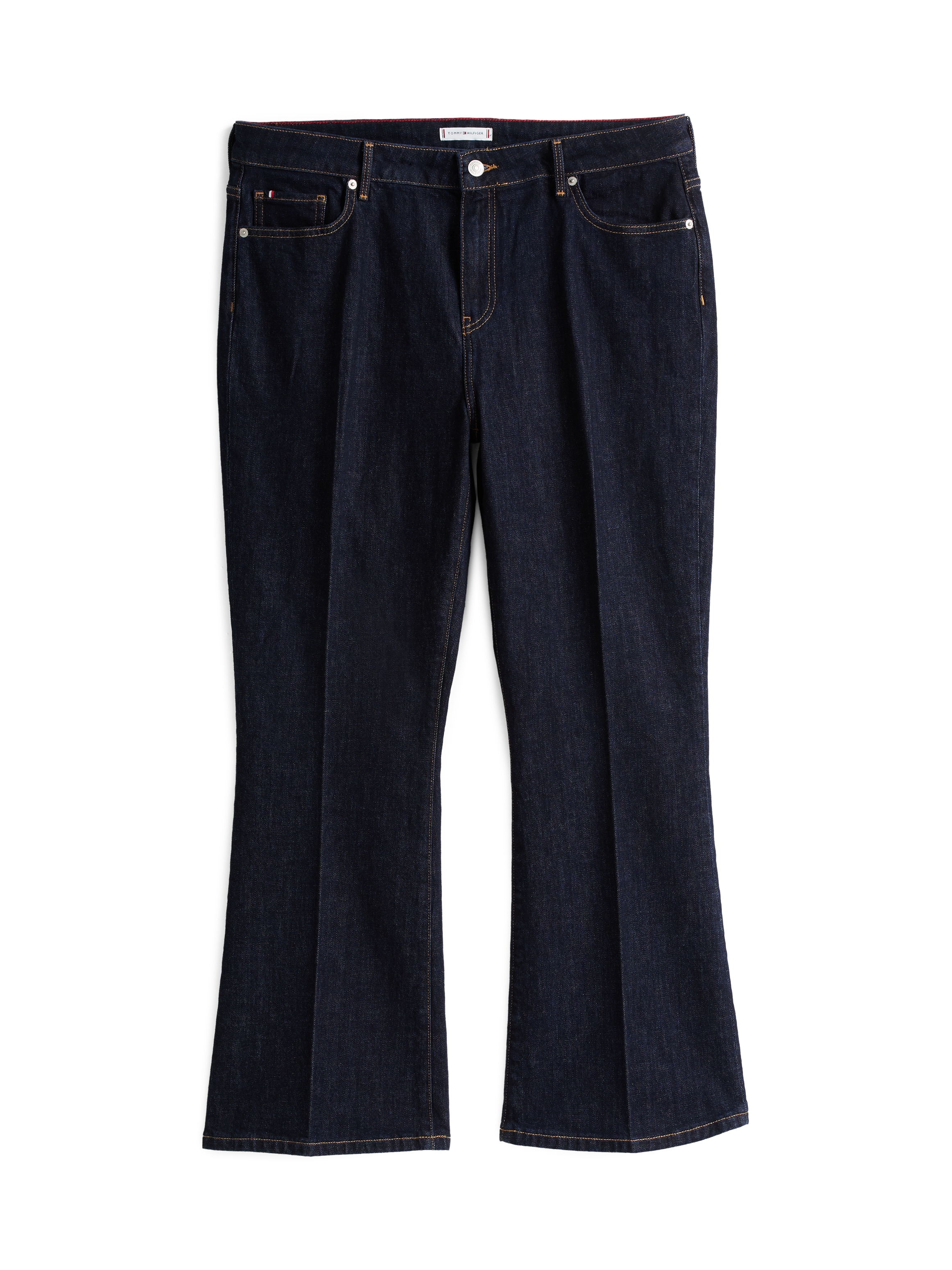 Tommy Hilfiger Curve Bootcut-Jeans »CRV BOOTCUT RW RINSE« in Grossen Grössen, Five-Pocket-Form