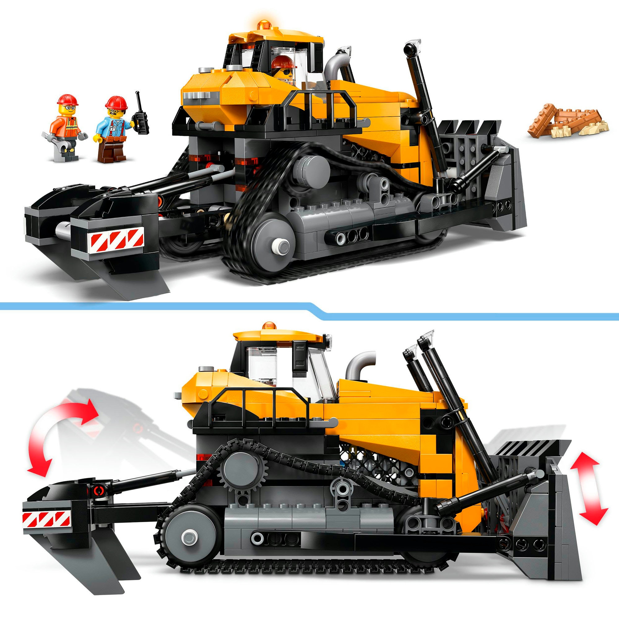 LEGO® Pions de construction »Gelber Bulldozer (60466), LEGO City« Made in Europe