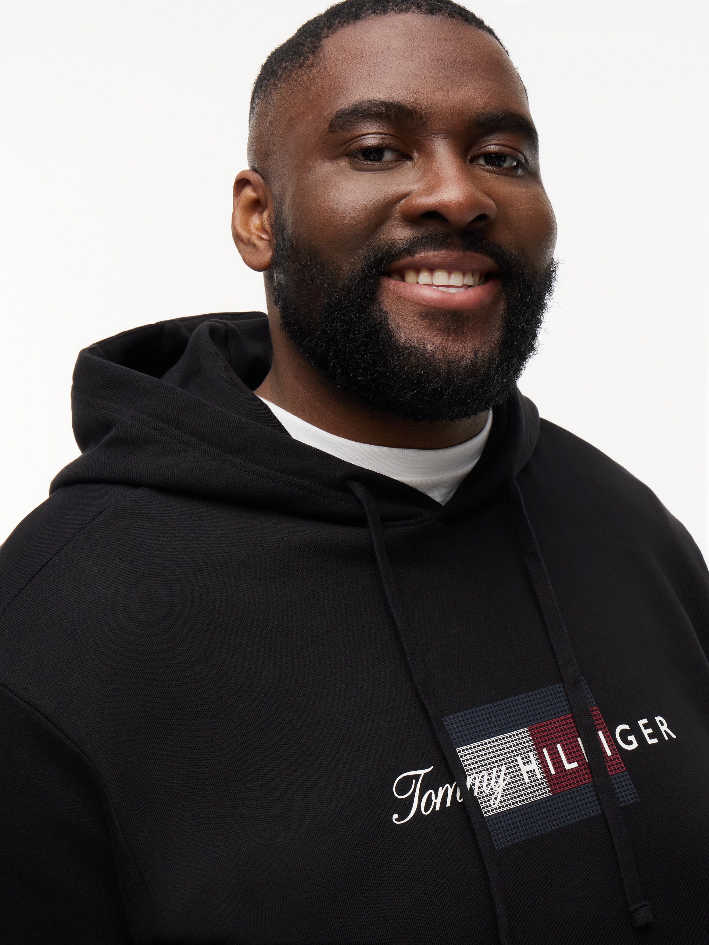 Tommy Hilfiger Big & Tall Hoodie »BT-SCRIPT FLAG«, Grosse Grössen
