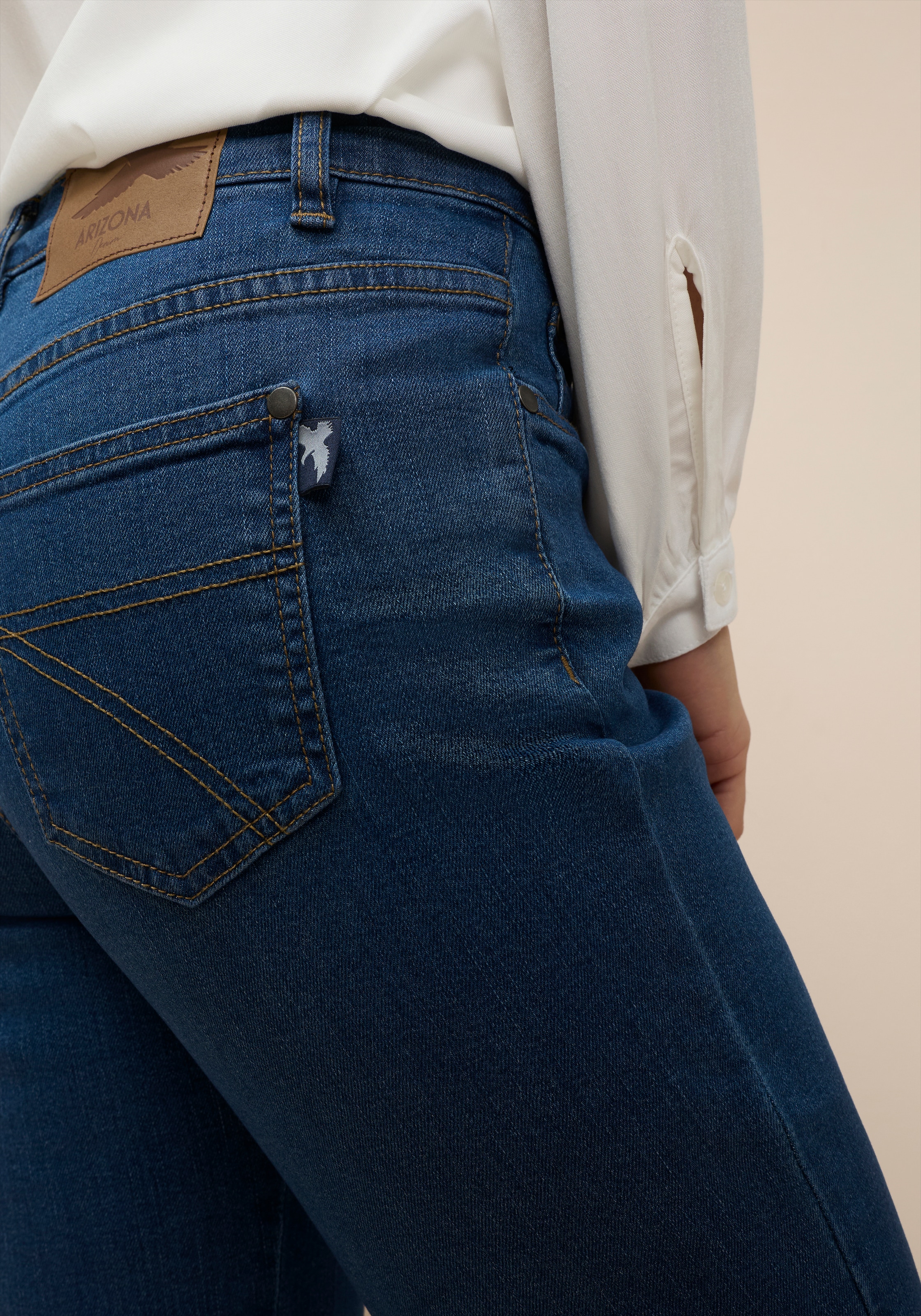 Arizona Gerade Jeans »Annett« bequeme Passform,  5-Pocket-Style,  hohe Taille