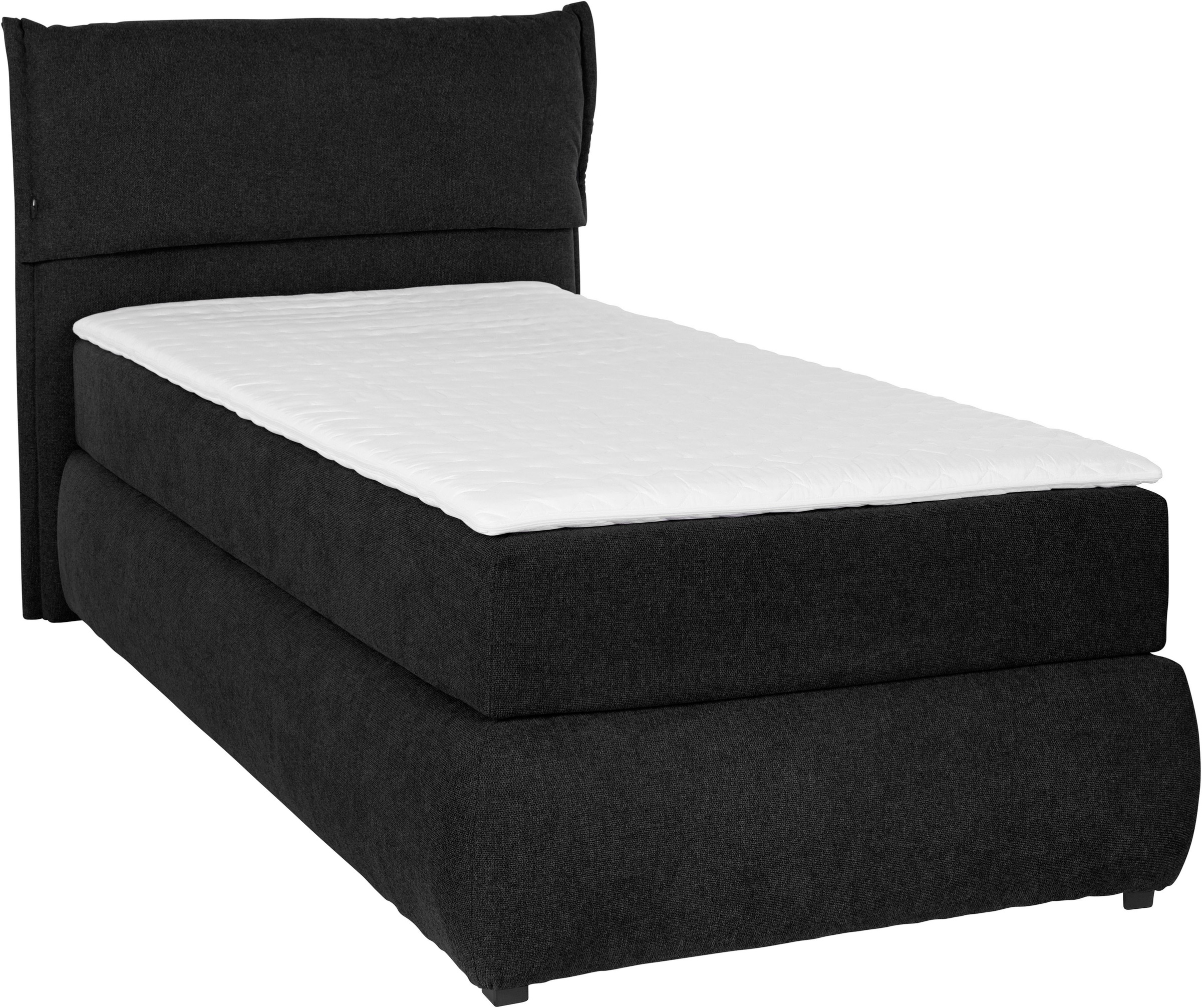 GOODproduct Lit boxspring »Jenson« en 4 couleurs, 4 largeurs, 3 types de matelas en 2 degrés de fermeté, surmatelas